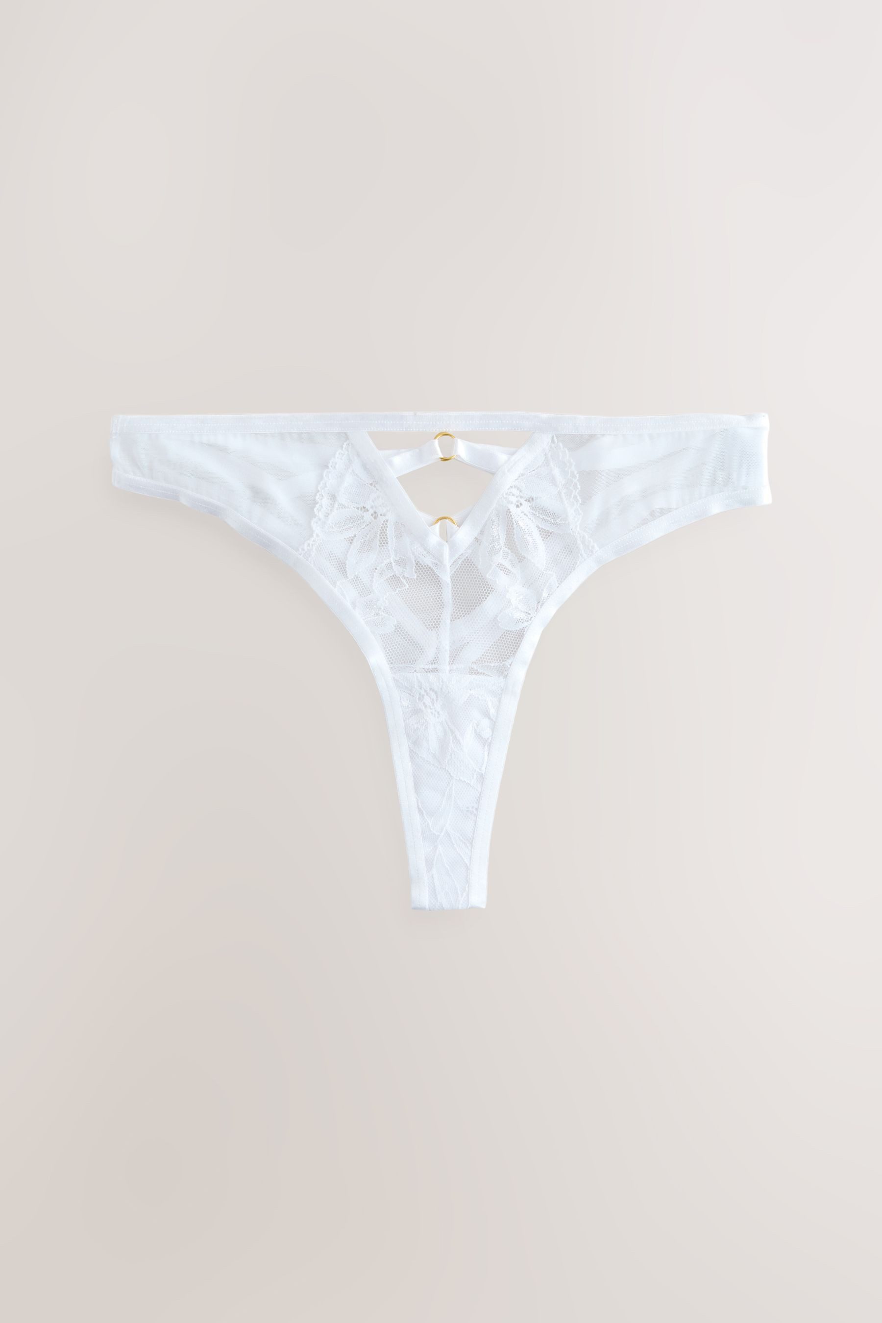Next String Slips mit Spitzenfront im 2er-Pack, Tanga (2-St)