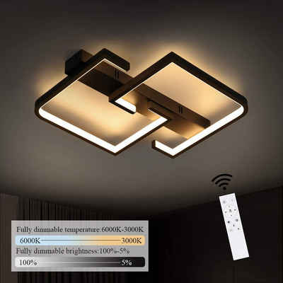 ZMH LED Deckenleuchte »Deckenlampe dimmbar mit Fernbedienung 35W«, LED fest integriert