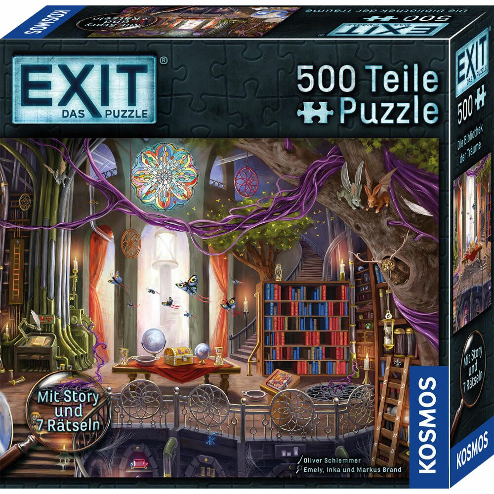 Kosmos Puzzle EXIT Die Bibliothek der Träume, 500 Puzzleteile günstig online kaufen