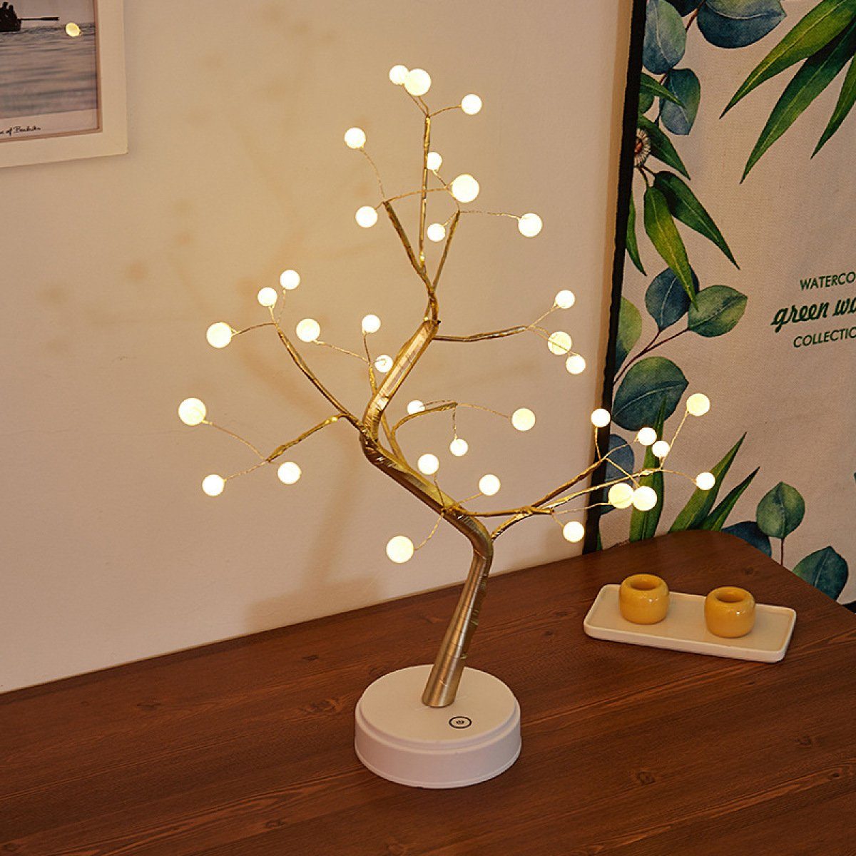Jormftte LED Dekolicht Tischplatte Baum Desktop Innendeko Licht,Lichterketten,für Bonsai