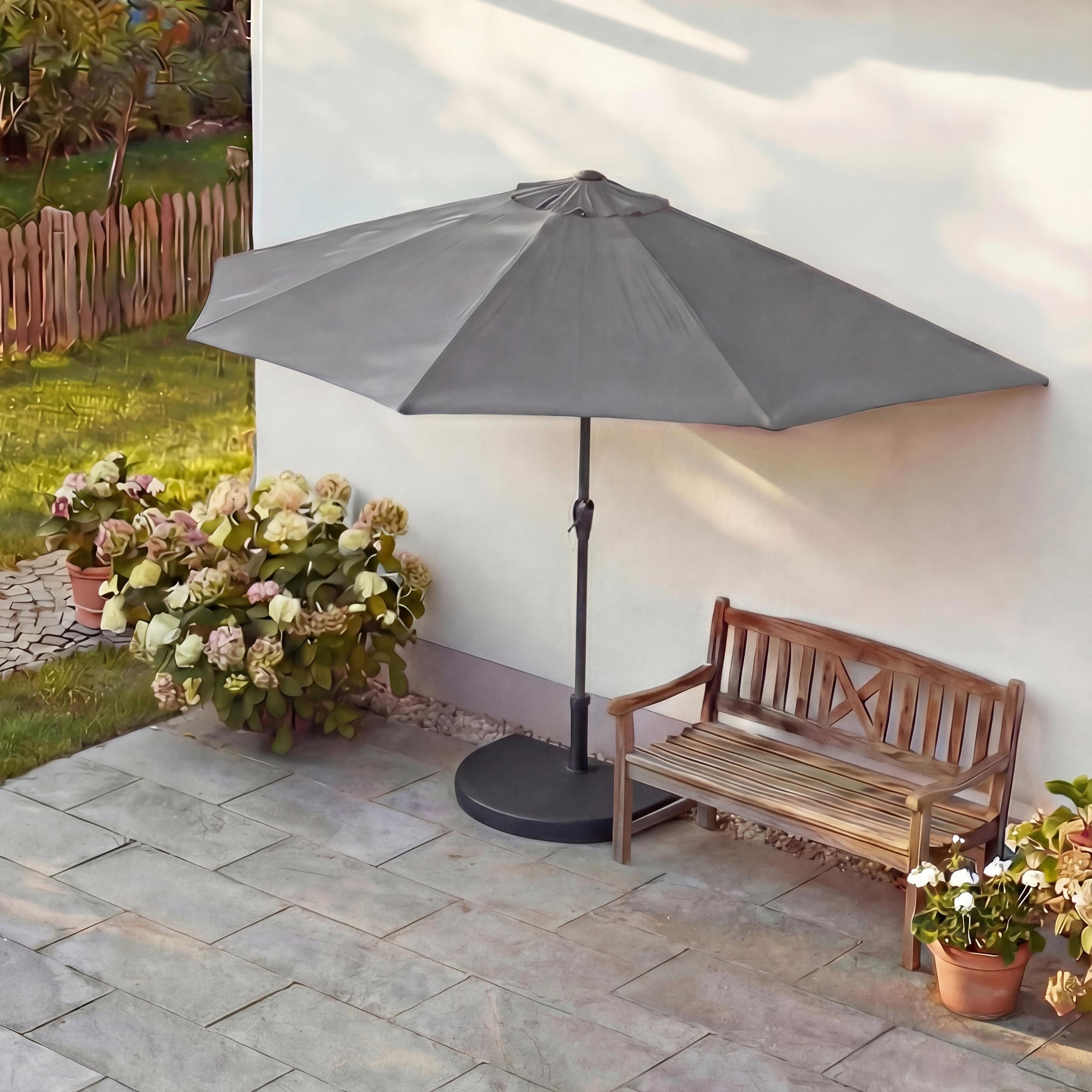 MCW Lorca-300, LxB: 285x135 cm, Optional mit Schirmständer, witterungsfest Platzsparend faltbar