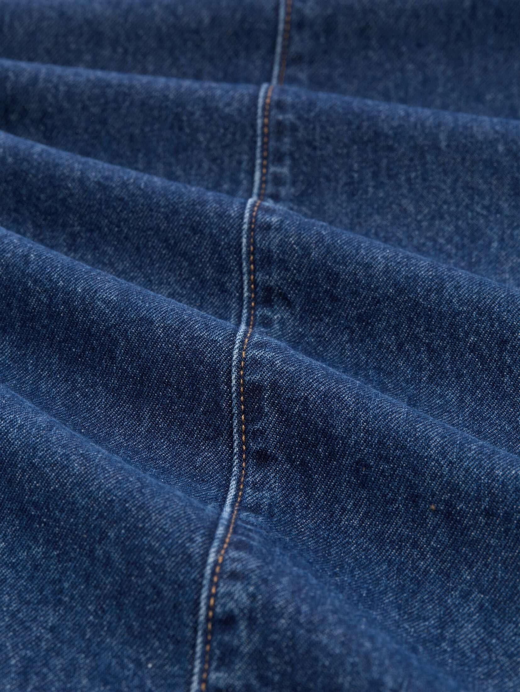 TOM TAILOR Denim Weite Jeans Jeanshosen TTADEA BARREL Jeans mit verstellbarer Beinöffnung