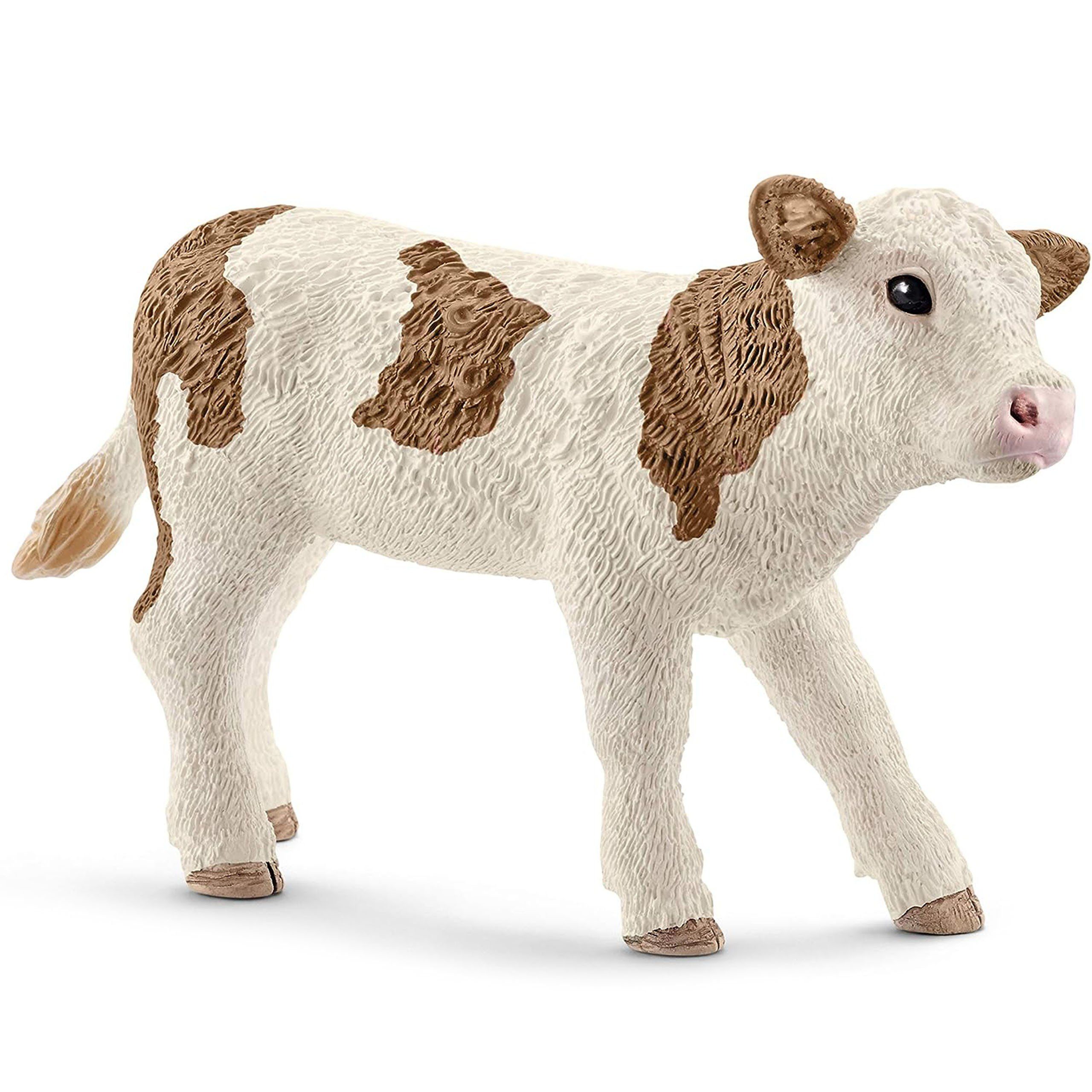 Spielfigur SLH13802 Schleich Farm World - Fleckviehkalb, Kinderfigur 3+