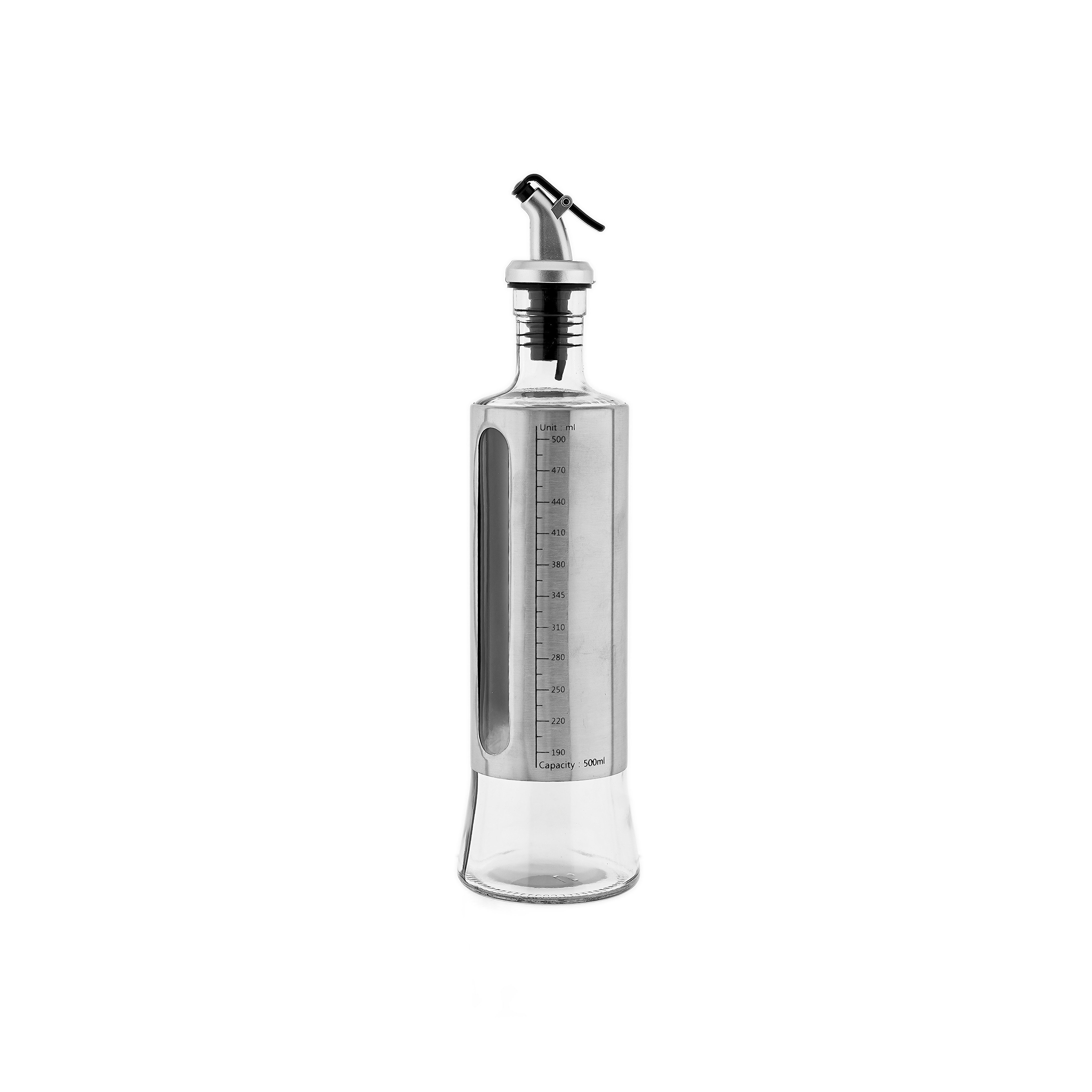 Almina Menage-Set Essig- & Ölspender aus Glas 500 ml mit Skala & Ausgießer, (1-tlg)