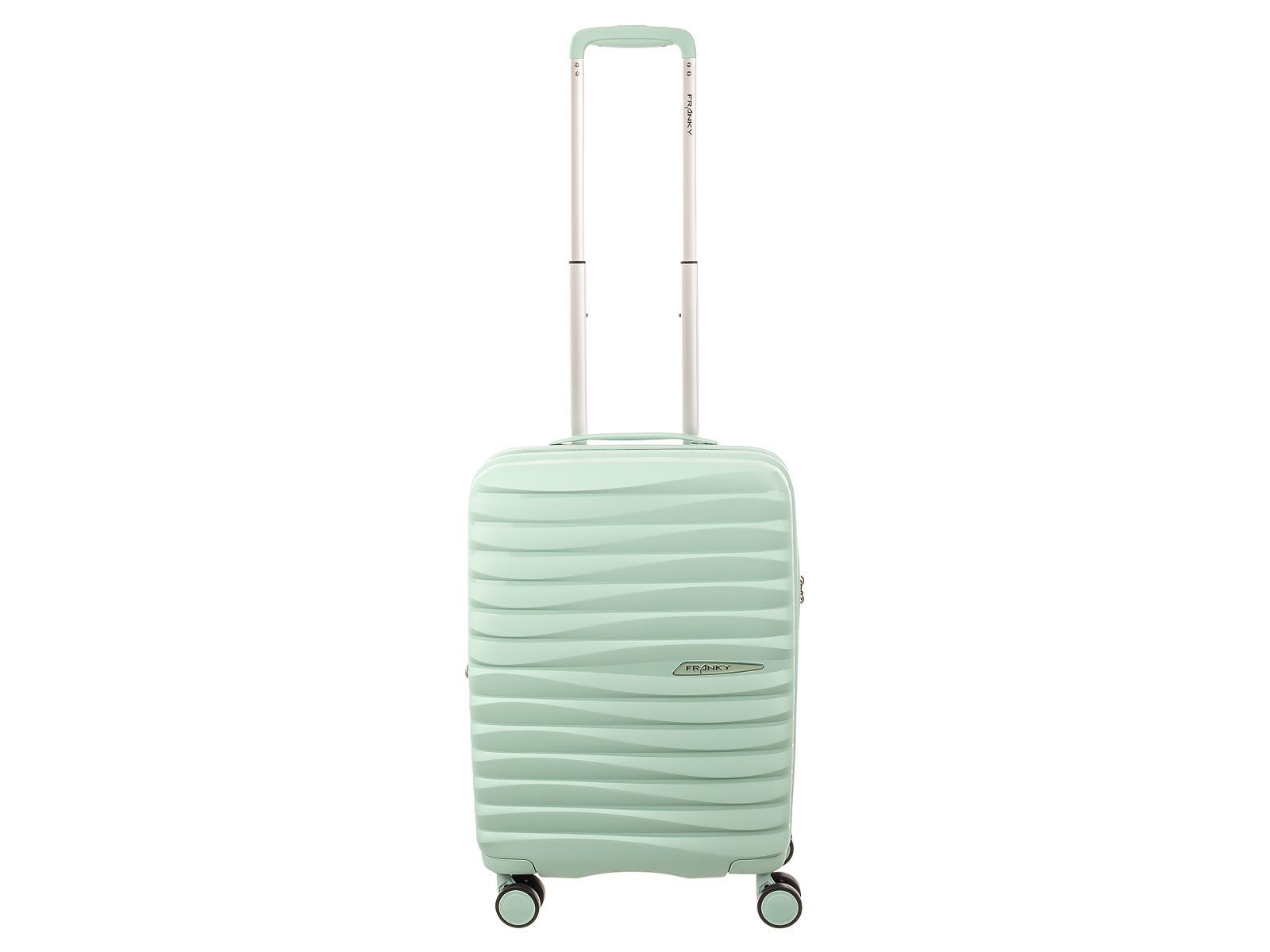 Franky Kofferset PP18 Trolley Hartschalenkoffer 3er SET Spinner Gr. L/M/S, 4 Doppelrollen Rollen, (Stück, 1 tlg., 3), Dehnfalte TSA Schloss