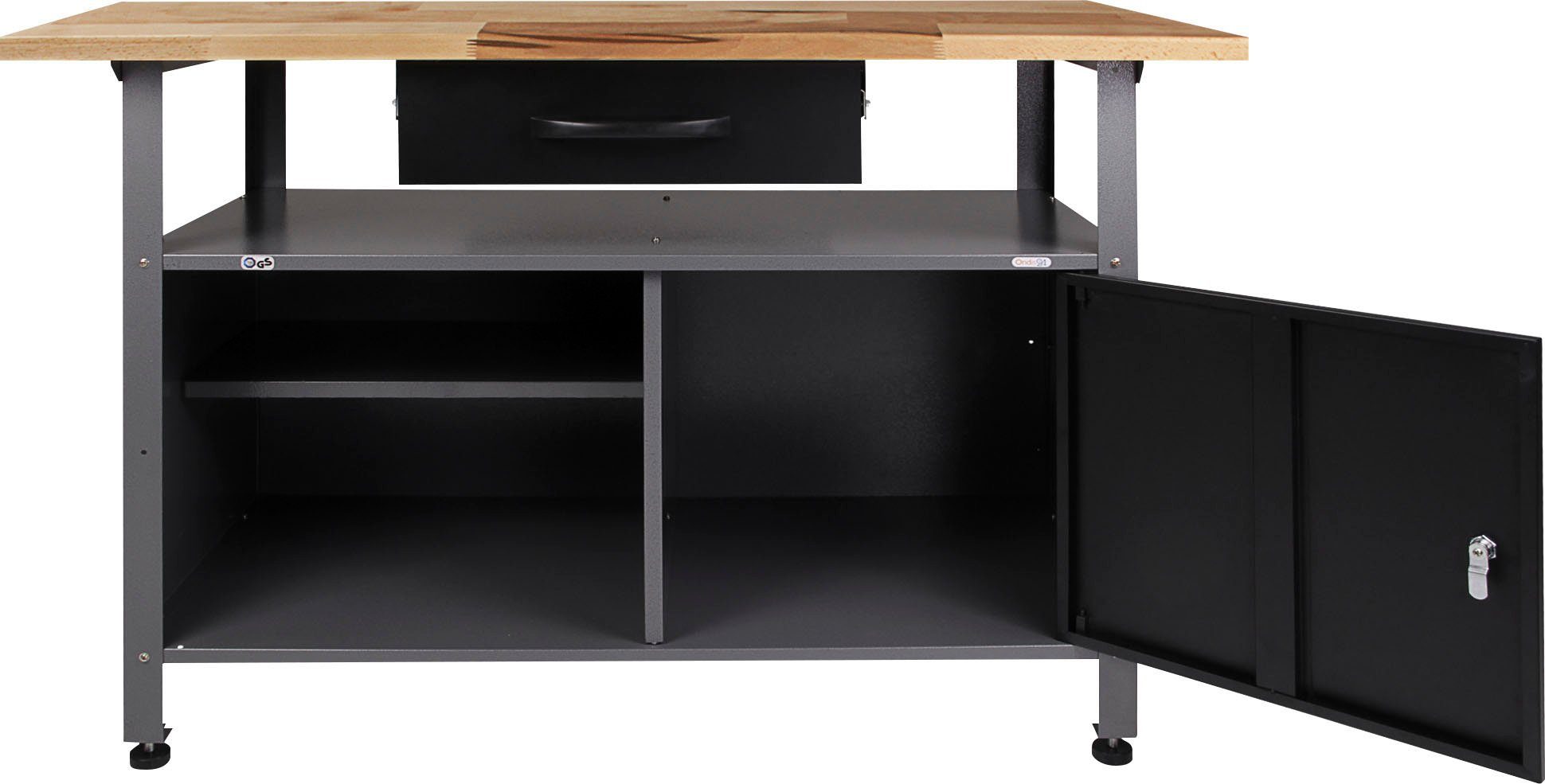 ONDIS24 Werkstatt-Set, 2x Werkbank, 2x Werkstattschrank, günstig online kaufen