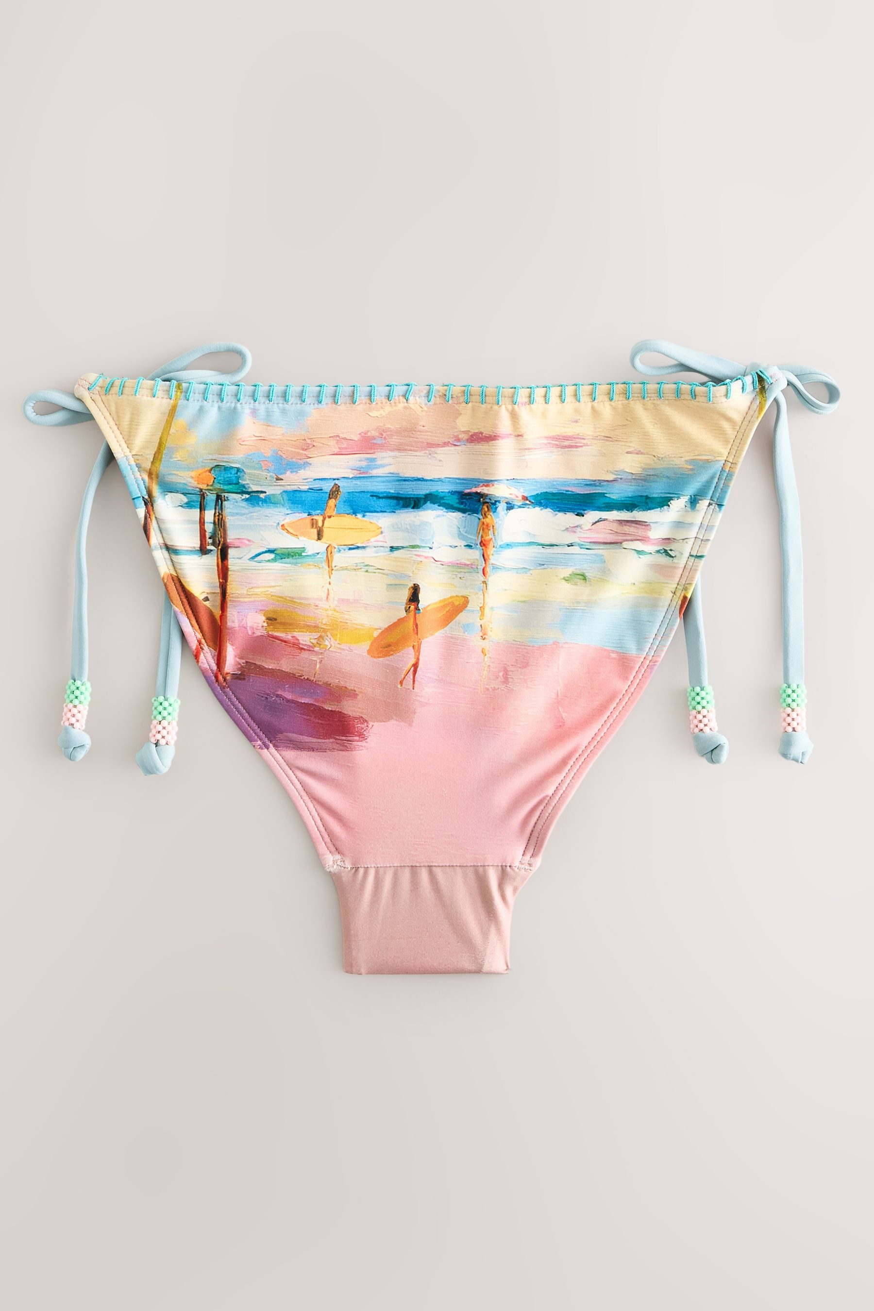 Next Bikini-Hose Bikinihose mit Print, seitlich gebunden (1-St) günstig online kaufen