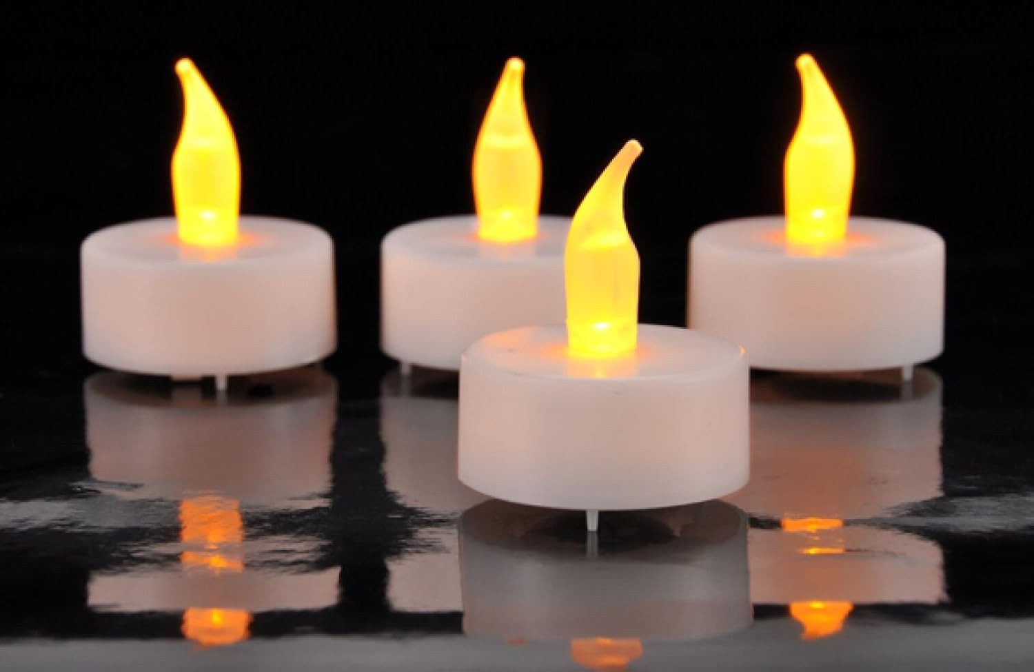 Haushalt International Teelicht LED-Teelichter 4er-Set, weiß (1-tlg)