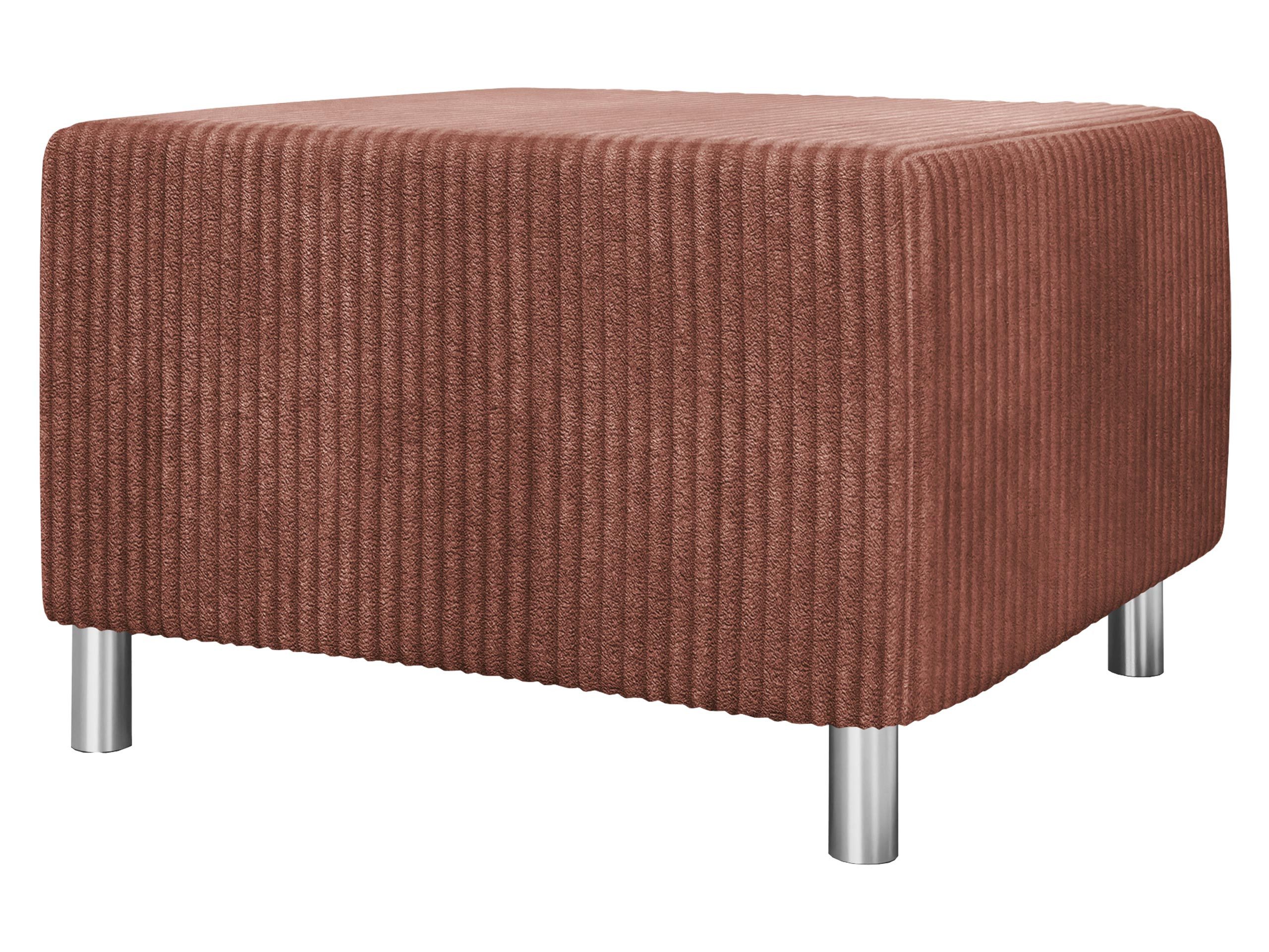 MIRJAN24 Polsterhocker Dover Cord, 65x56x42 cm