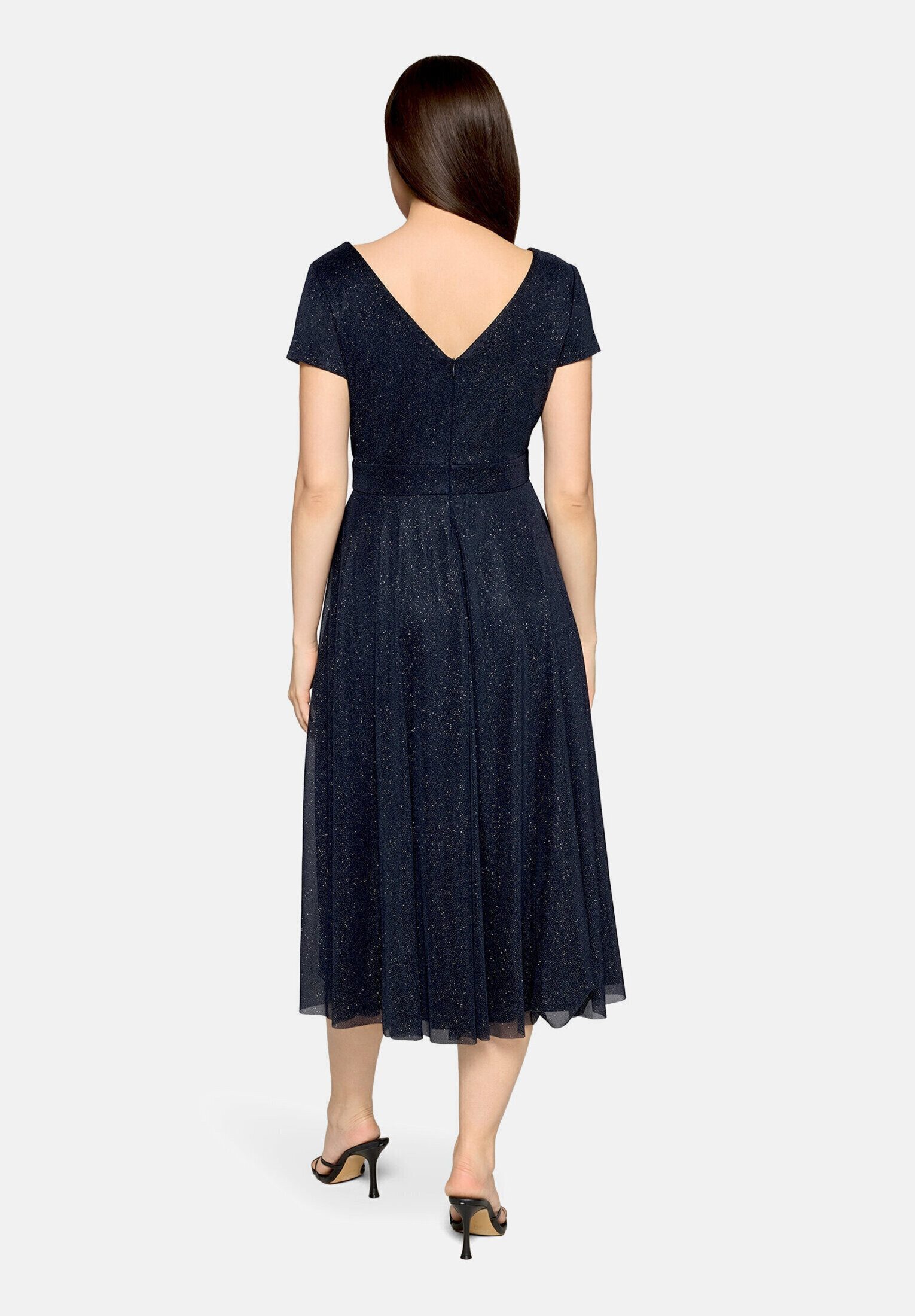 Vera Mont Cocktailkleid Damen im Glitzer-Look Stoff