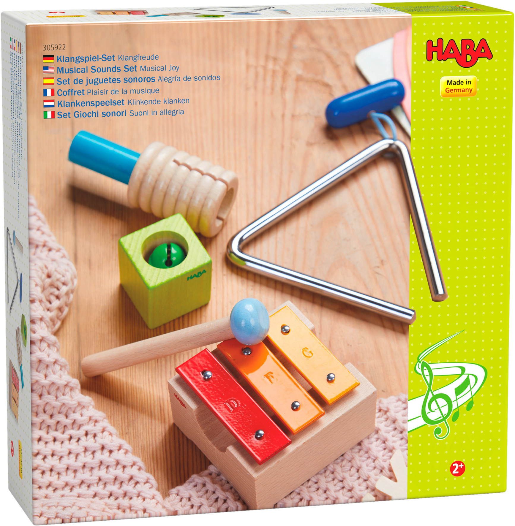 Haba Spielzeug-Musikinstrument Babywelt Klangspielzeug Klangspiel Set Klangfreude 1305922001