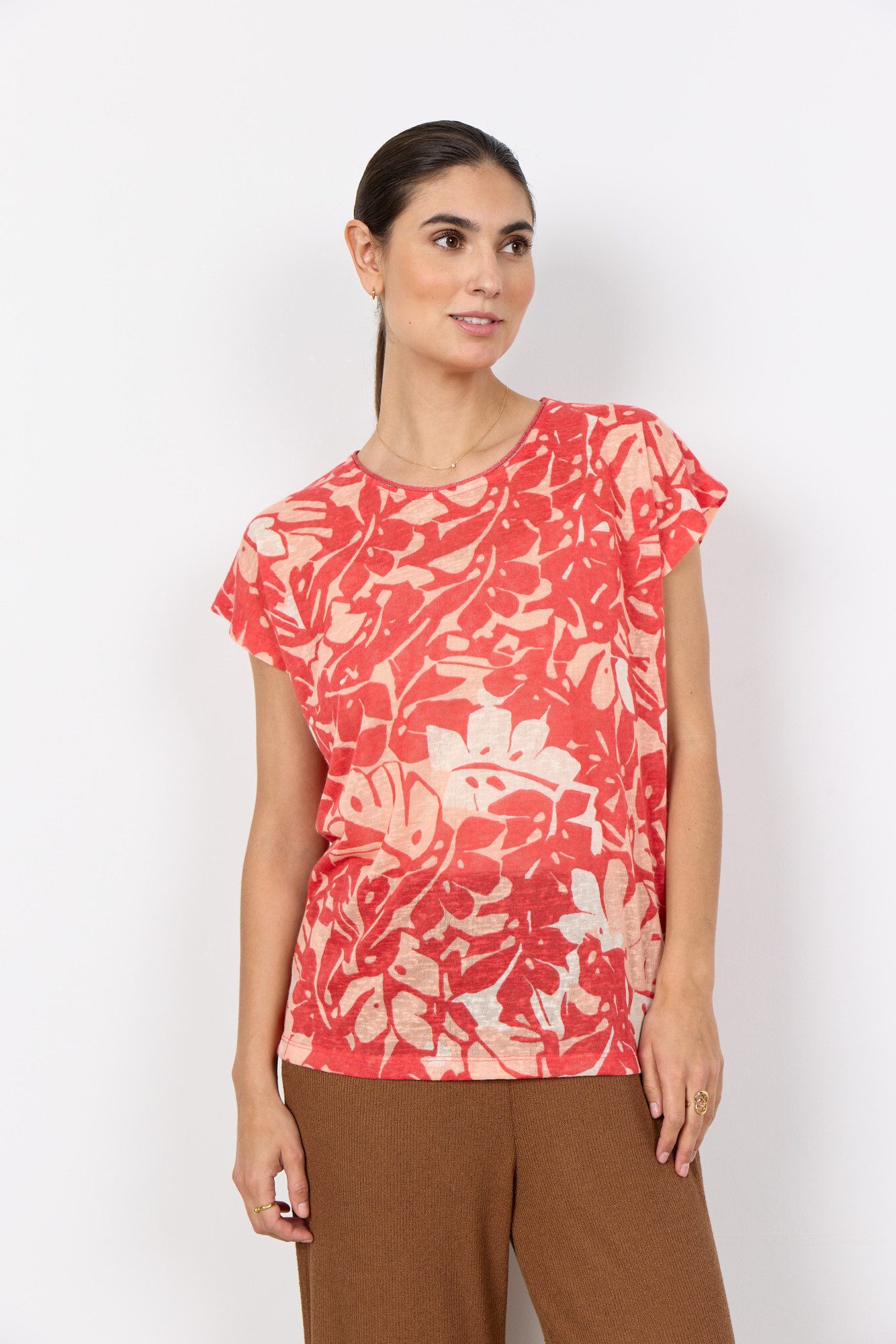 soyaconcept Kurzarmshirt SC-ARETHA 46 Kunstfaser