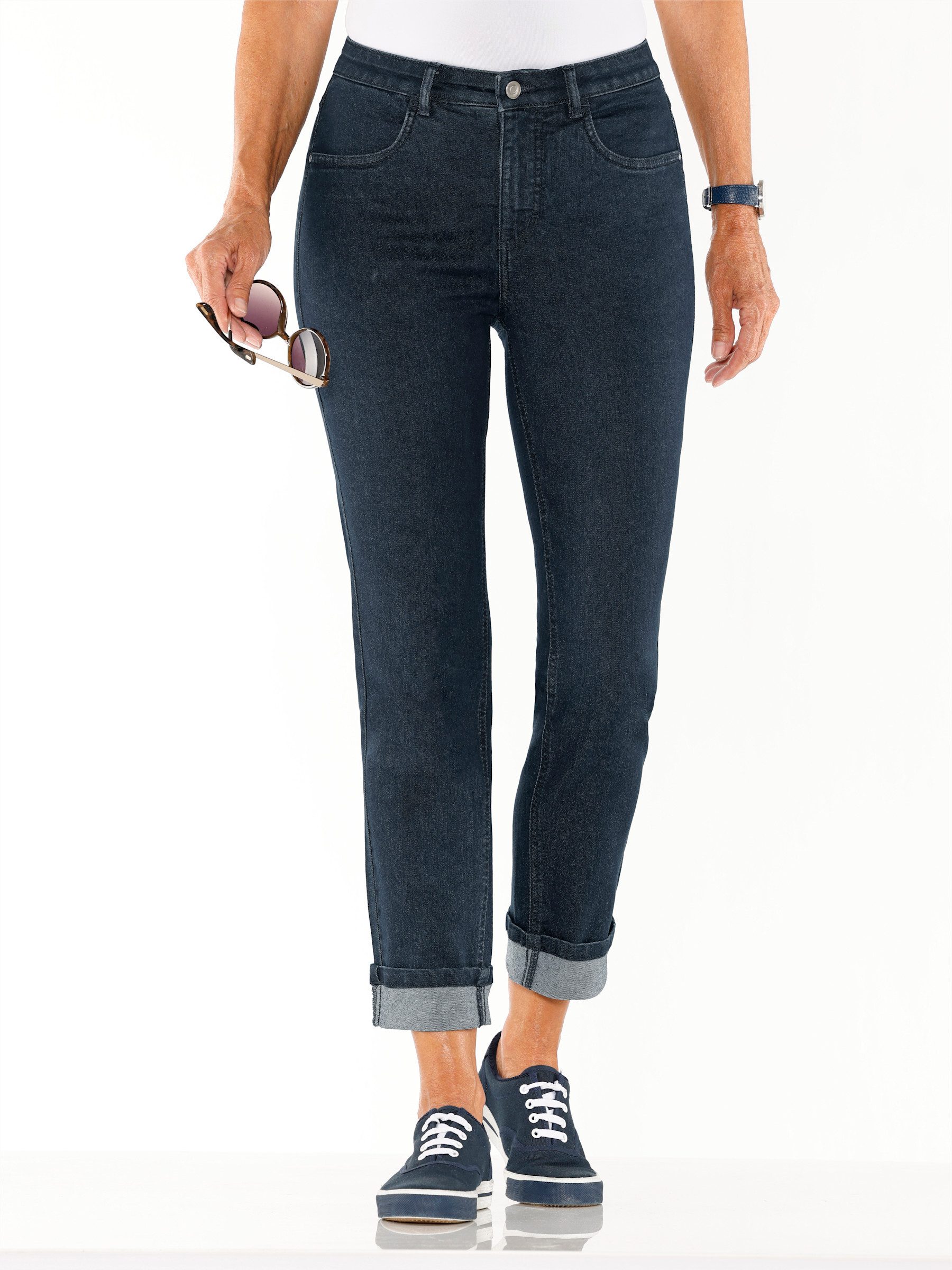 Sieh an! Bequeme Jeans 7/8-Jeans komfortabel