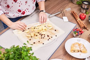 RÖSLE Teigschaber, Teigspachtel, Silikon, weiß, Edelstahlgriff, spülmaschinengeeignet