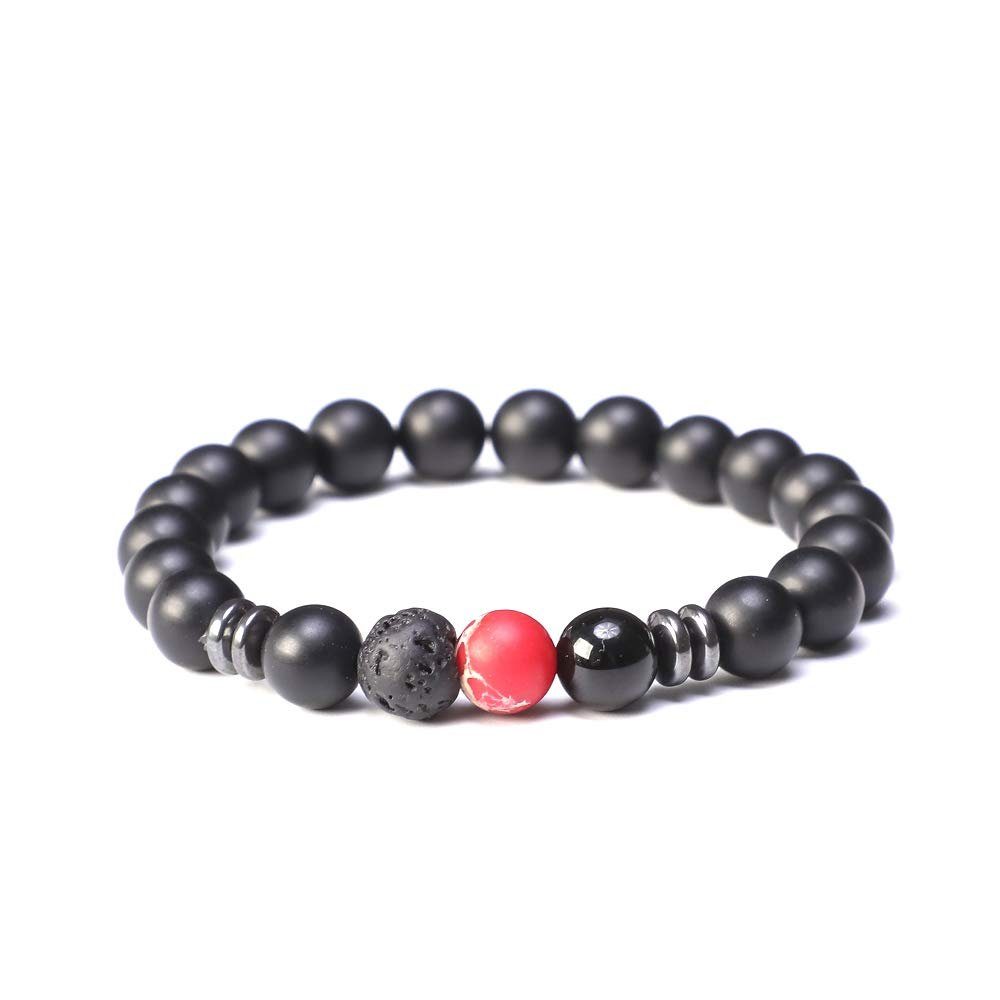 im Angebot Kim Johanson Armband Jaspi Armschmuck, Perle Chakra mit Rot Yoga