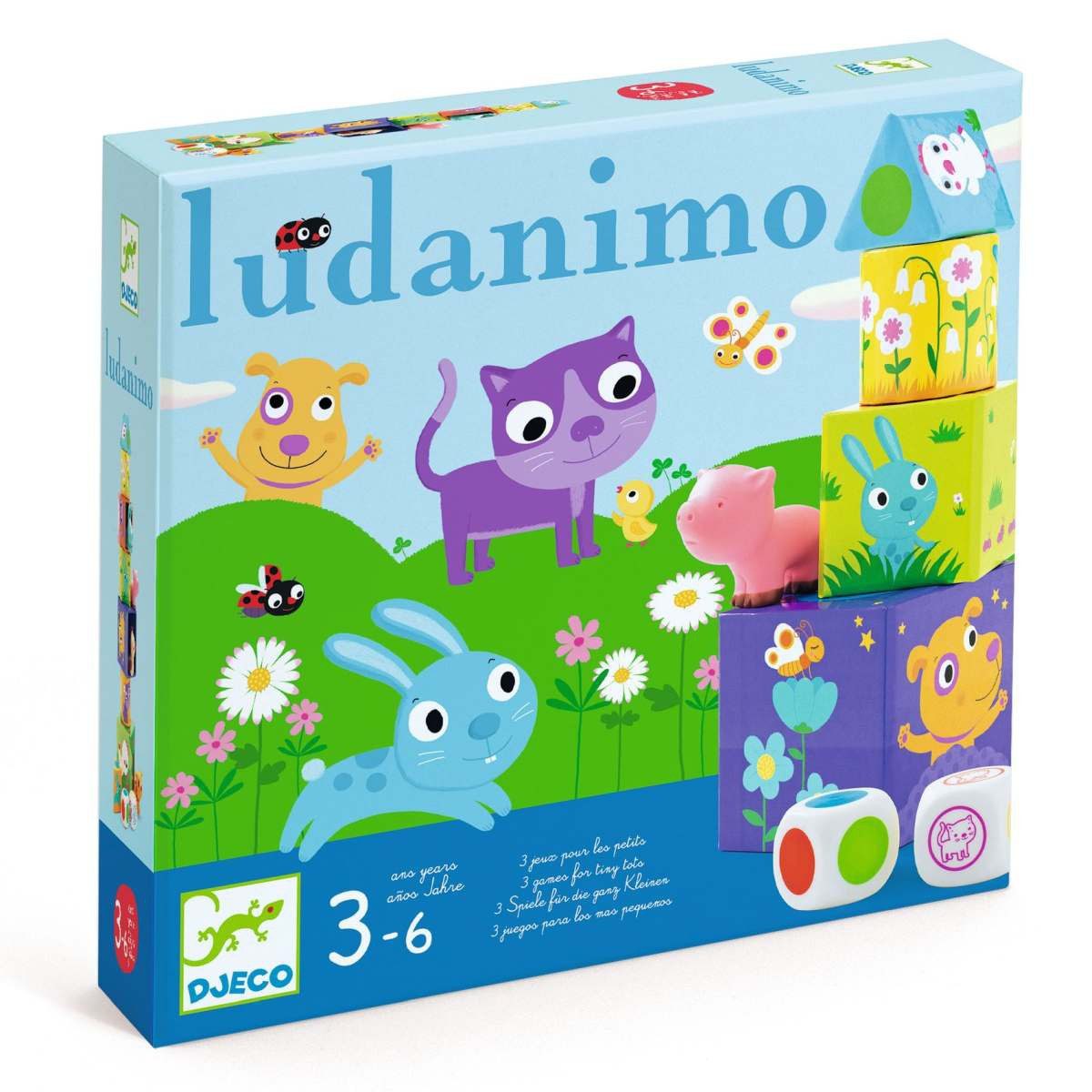 Spiel Spiel: Ludanimo ab 3 Jahren Lernspiel Gedächnisspiel Stapelspiel