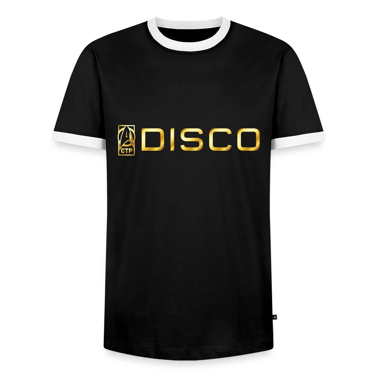 Spreadshirt T-Shirt Star Trek Discovery DISCO DSC Männer Kontrast T-Shirt (1-tlg) Normaler Schnitt für optimale Passform