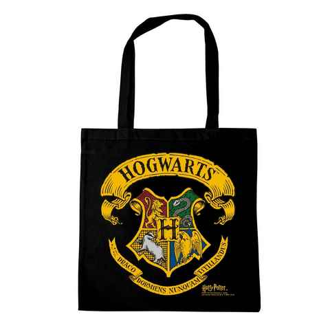 LOGOSHIRT Henkeltasche Harry Potter Hogwarts, mit auffälligem Wappen-Print