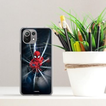 DeinDesign Handyhülle Marvel Kinofilm Spider-Man Webs In Action, Xiaomi Mi 11 Lite 5G Silikon Hülle Bumper Case Handy Schutzhülle