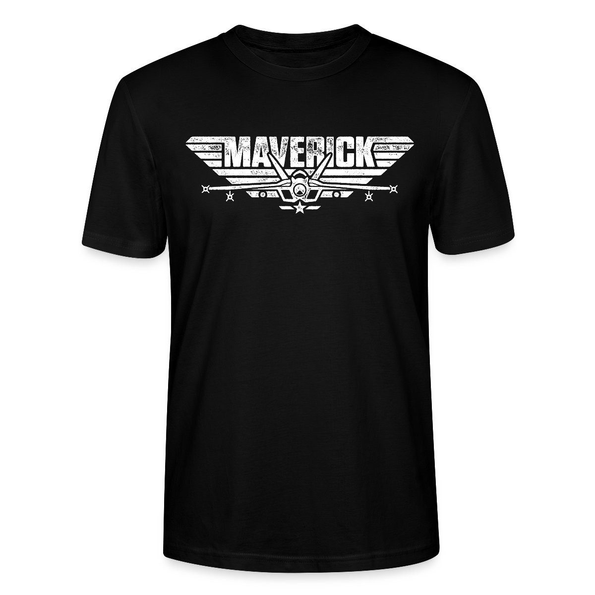 Spreadshirt T-Shirt Top Gun Maverick Kampfjet Logo Unisex Bio T-Shirt (1-tlg)