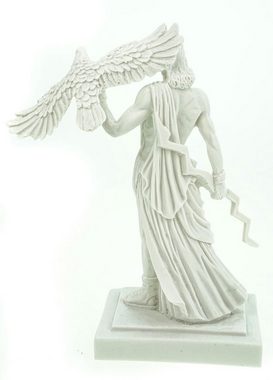 Kremers Schatzkiste Dekofigur Alabaster Figur Zeus der Göttervater Skulptur 18 cm