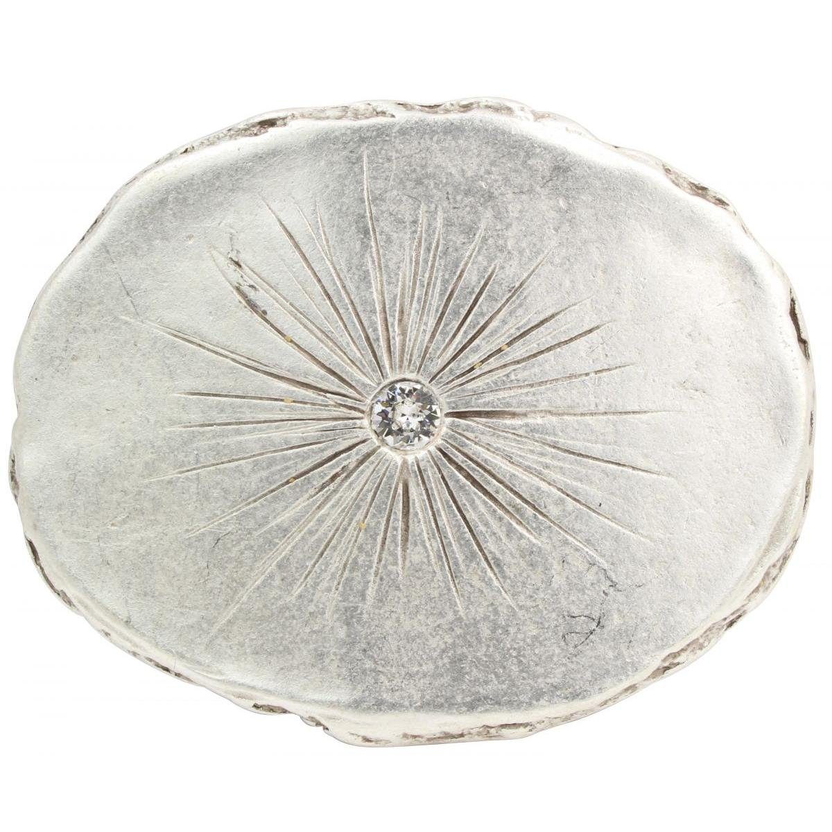 Gürtelschnalle Flashing Stone 4,0 cm - Buckle Wechselschließe Gürtelschließe 40mm - M