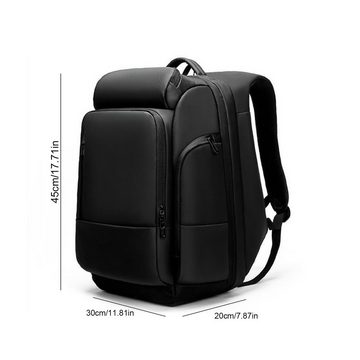 REDOM Reiserucksack Laptoprucksack Laptop Rucksack Rucksäcke Freizeitrucksack Laptoptasche (Leder Reisen Notebook Laptop Tasche Schule Uni Rucksack Handgepäck, mit USB-Lade-Anschluss, Anti-Diebstahl, Sportrucksack, Schulrucksack), für Herren Damen Jungen Teenager Freizeit Arbeit Business Reisen