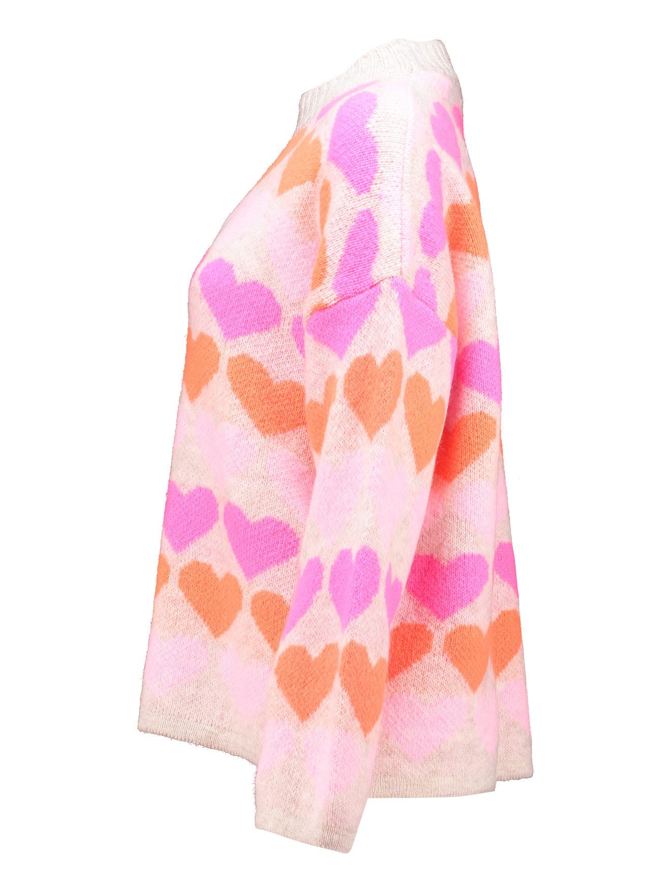 HaILY’S Strickpullover LS A SK Sa44nna, beige/pink heart günstig online kaufen