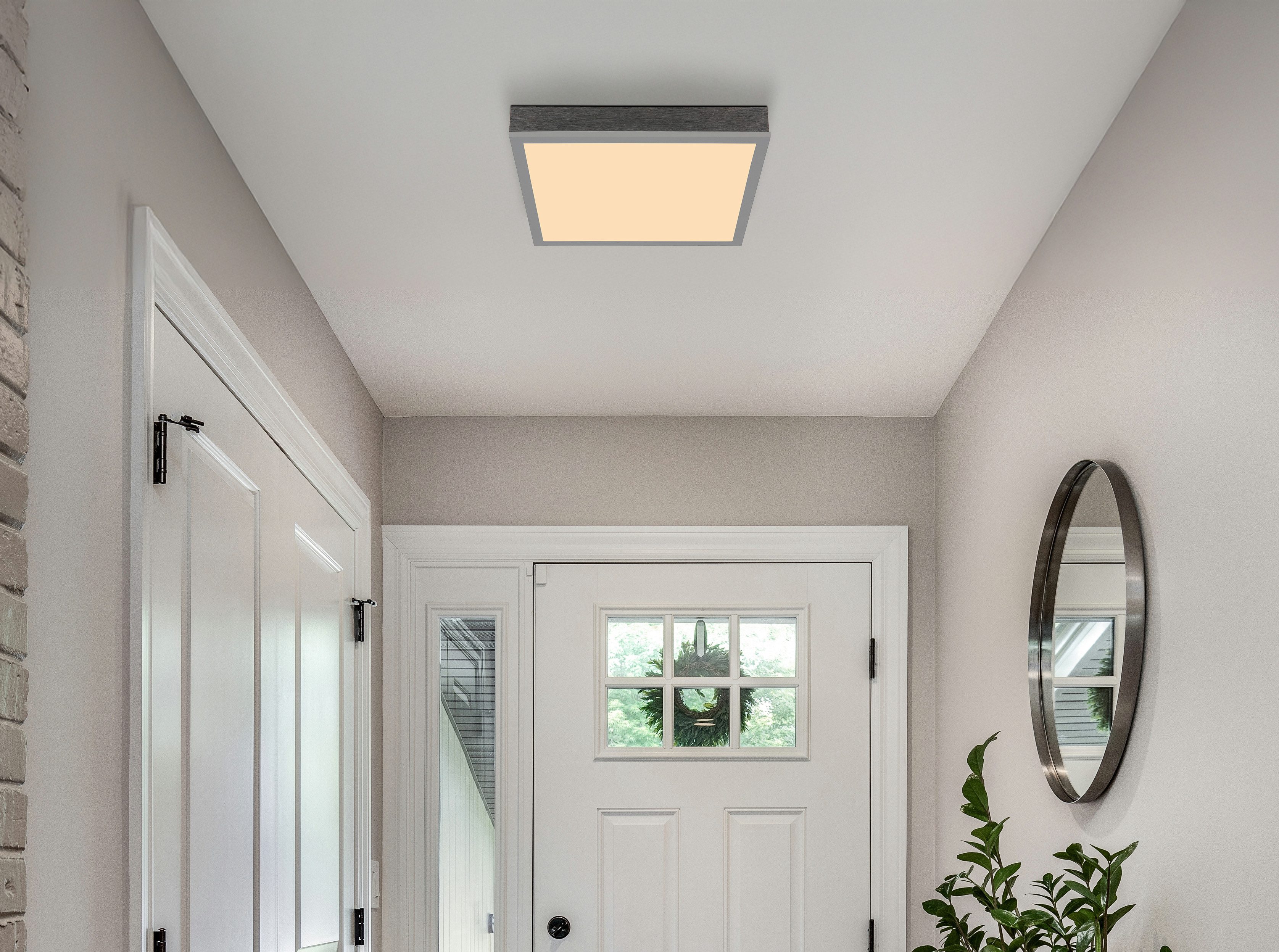 GLOBO LIGHTING Deckenleuchte DORO, LED fest integriert, Warmweiß, Deckenlampe Wohnzimmer-Leuchte Schlafzimmer-Leuchte Flur Küche
