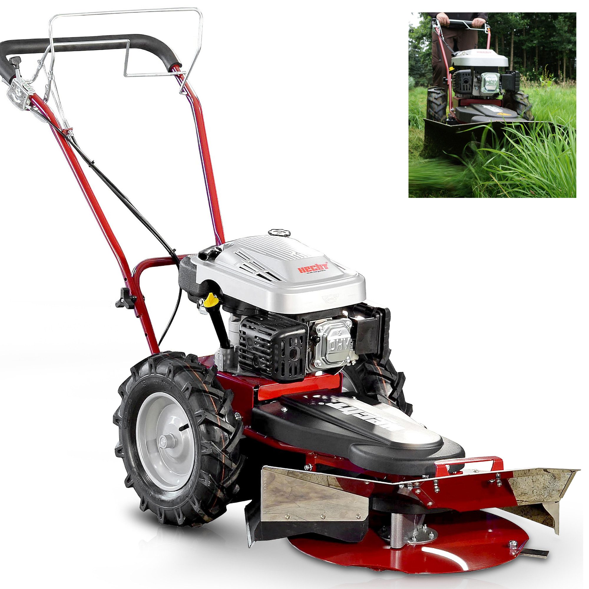 Hecht Hochgrasmäher Kreiselmäher 5060 mit Radantrieb 173 cm³, 60 cm Schnitt günstig online kaufen