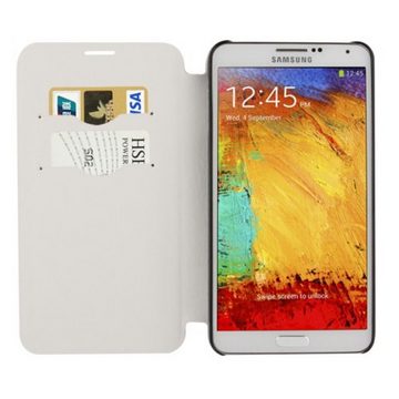 König Design Handyhülle Samsung Galaxy Note 3, Samsung Galaxy Note 3 Handyhülle Backcover Weiß