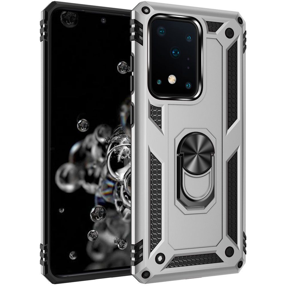 FITSU Handyhülle Handyhülle für Samsung Galaxy S20 Ultra Hülle Outdoor Case 6,9 Zoll, Robuste Handyhülle stabile Schutzhülle Cover Case mit Kamera Slider