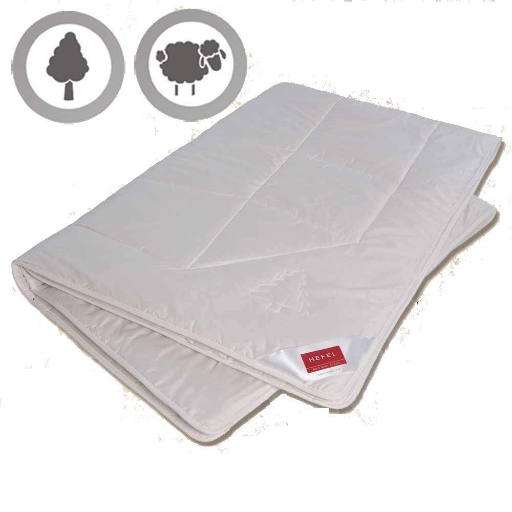 Hefel Naturhaarbettdecke Wellness Zirbe Schafschurwolle Einziehdecke, Schafschurwolle, Zirbe, funktionale Körpersteppung