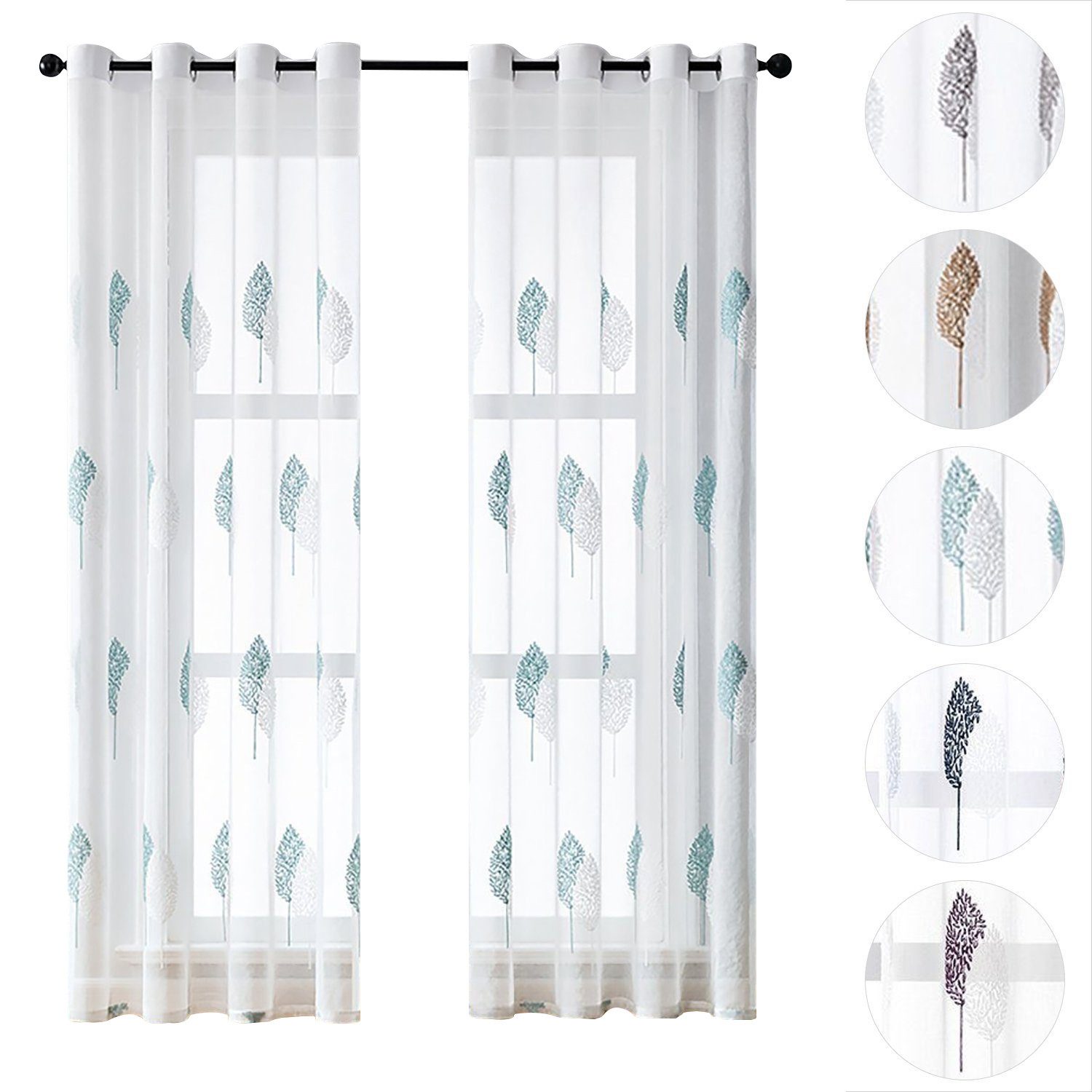 BYSURE Vorhang, Ösen (2 St), transparent, günstig online kaufen