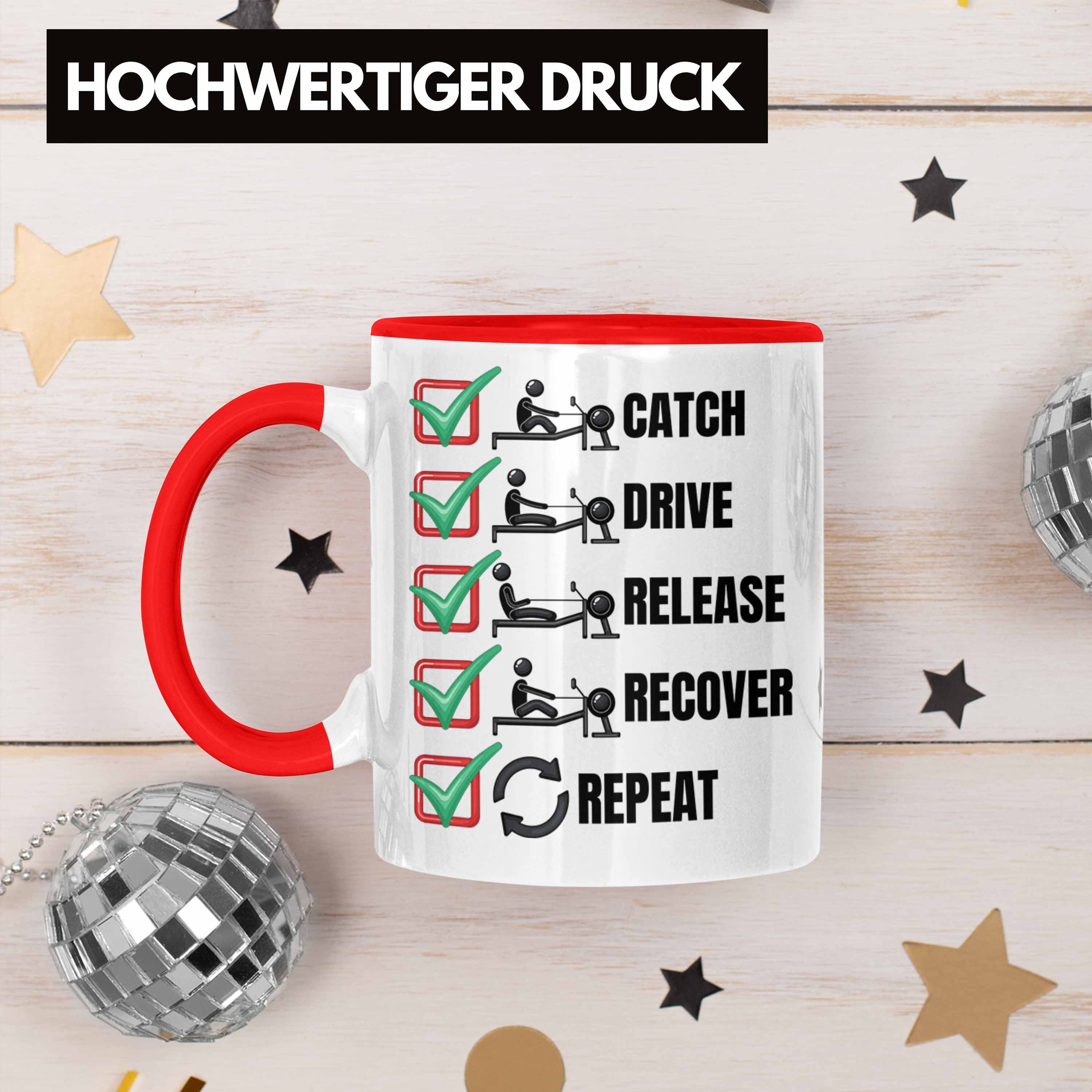 Trendation Tasse Rudern Tasse Ruderer Recover R Catch Rudergerät Drive Rot Release Geschenk