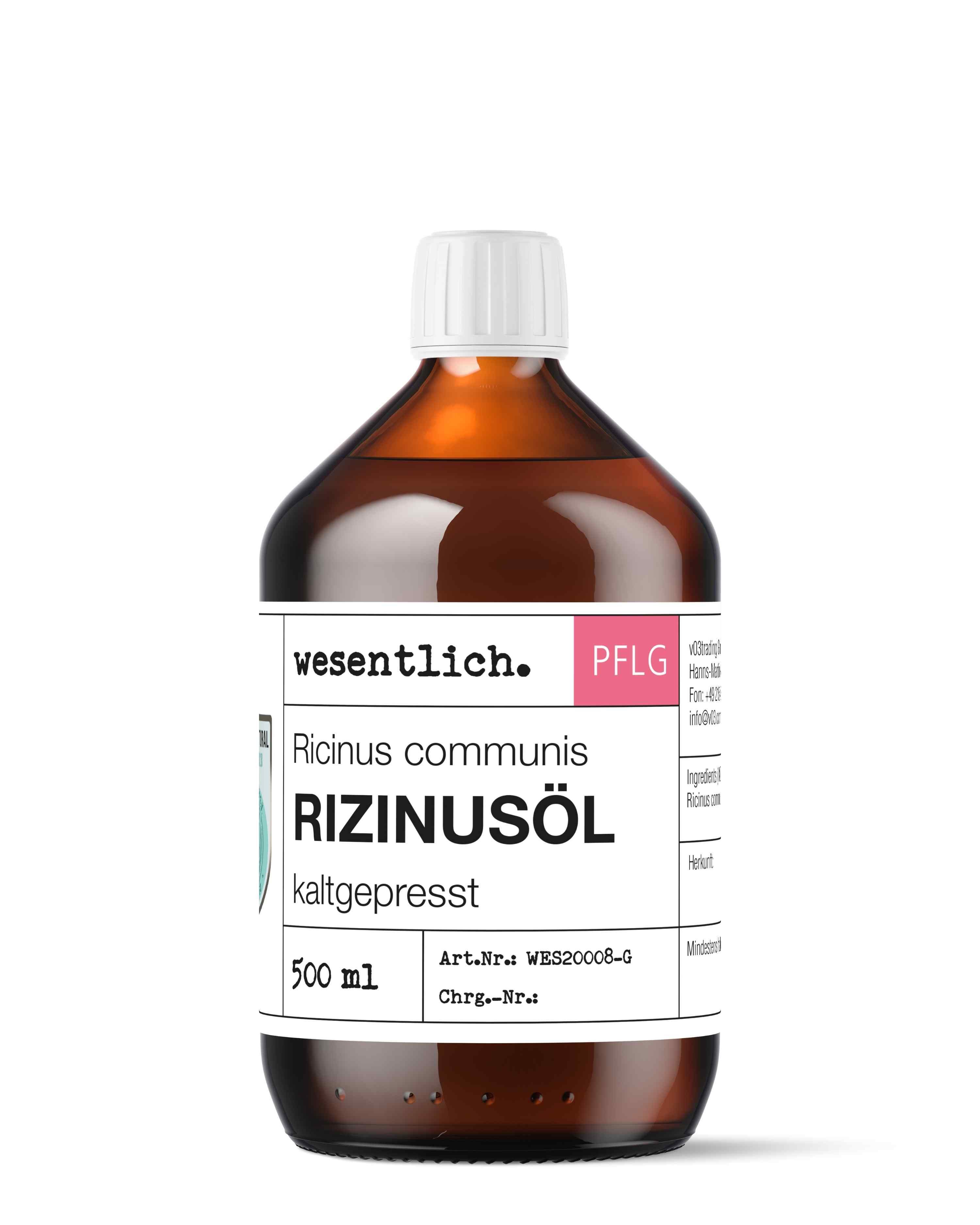 wesentlich. Körperöl Rizinusöl kaltgepresst (500ml)
