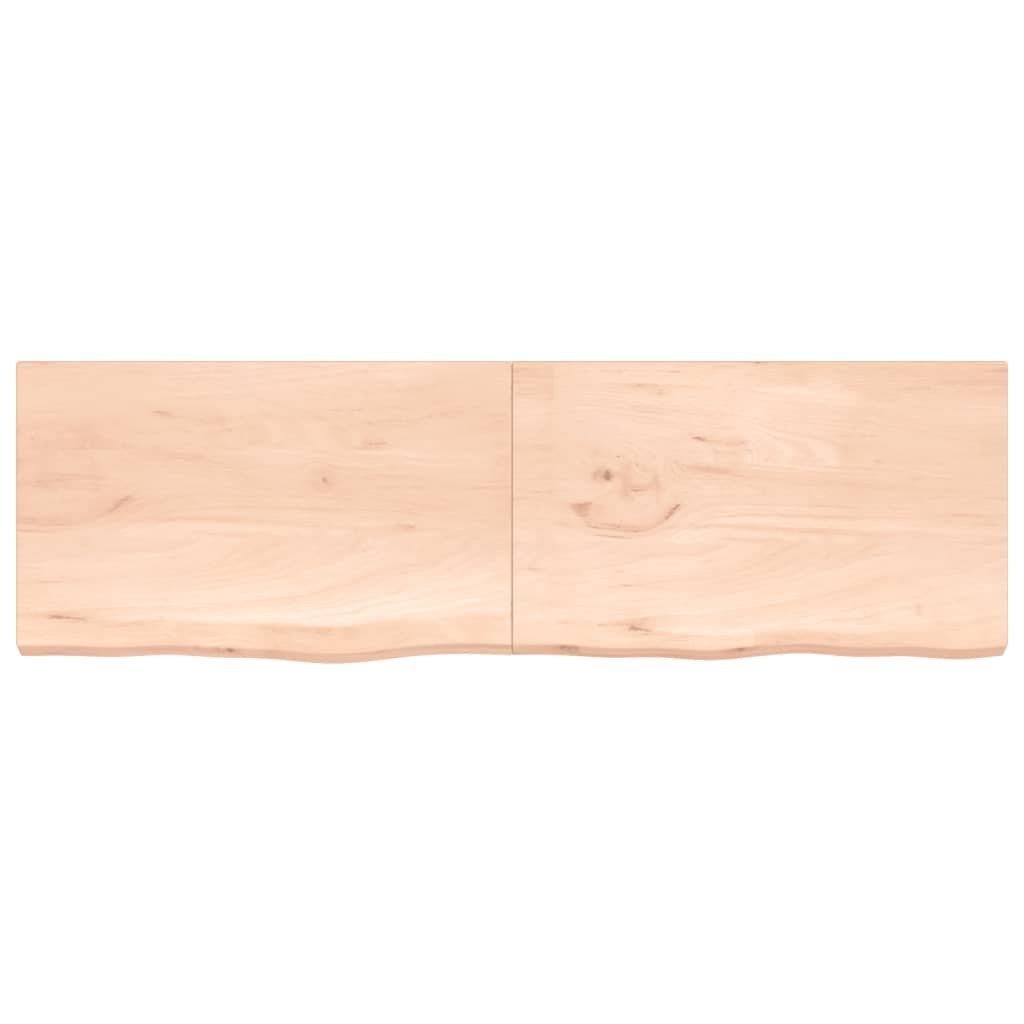 cm Eiche Tischplatte Unbehandelt 200x60x(2-4) furnicato Massivholz