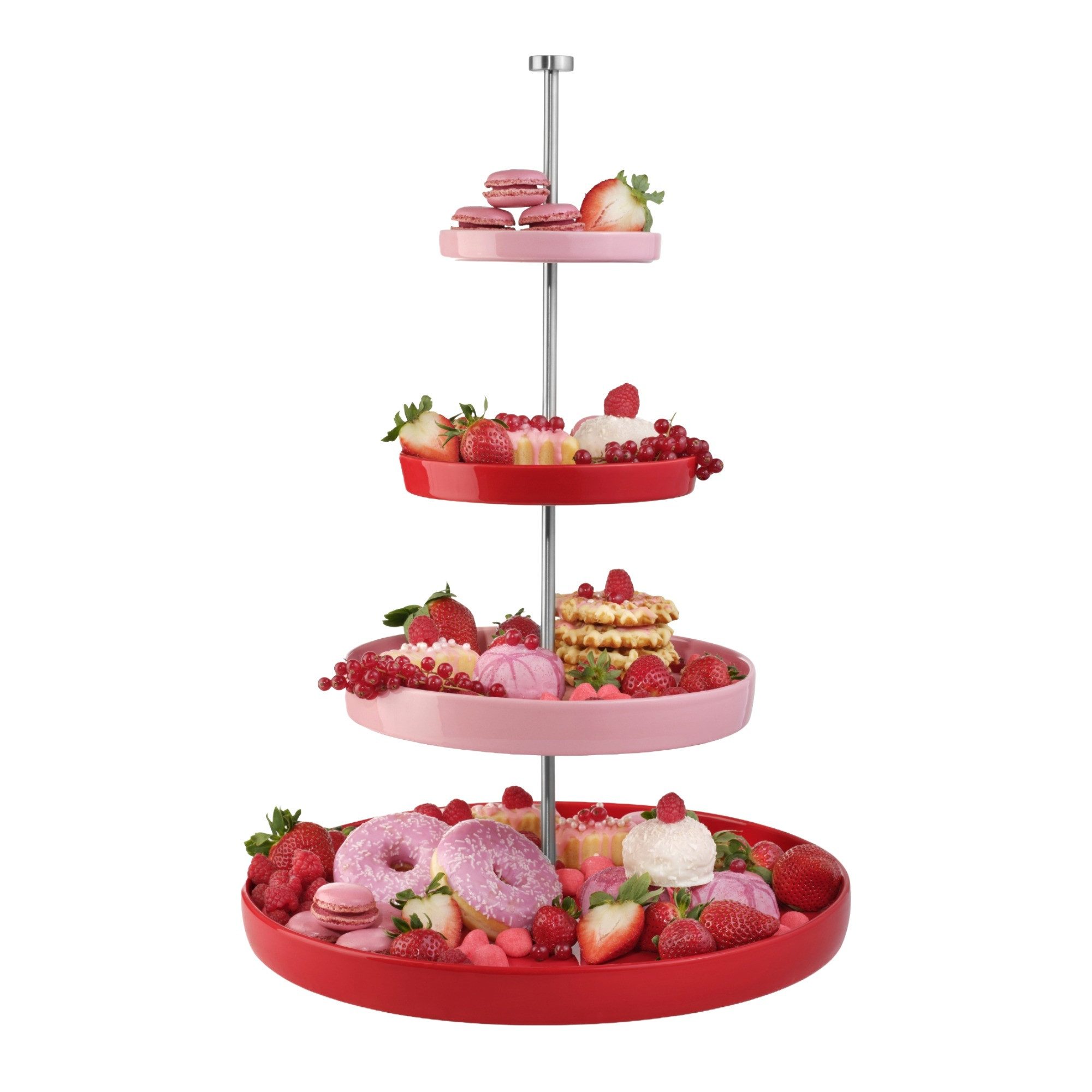 ASA SELECTION Etagere Asa Selection Etagere 4-stufig, strawberry smoothie Ø 41cm, Steingut