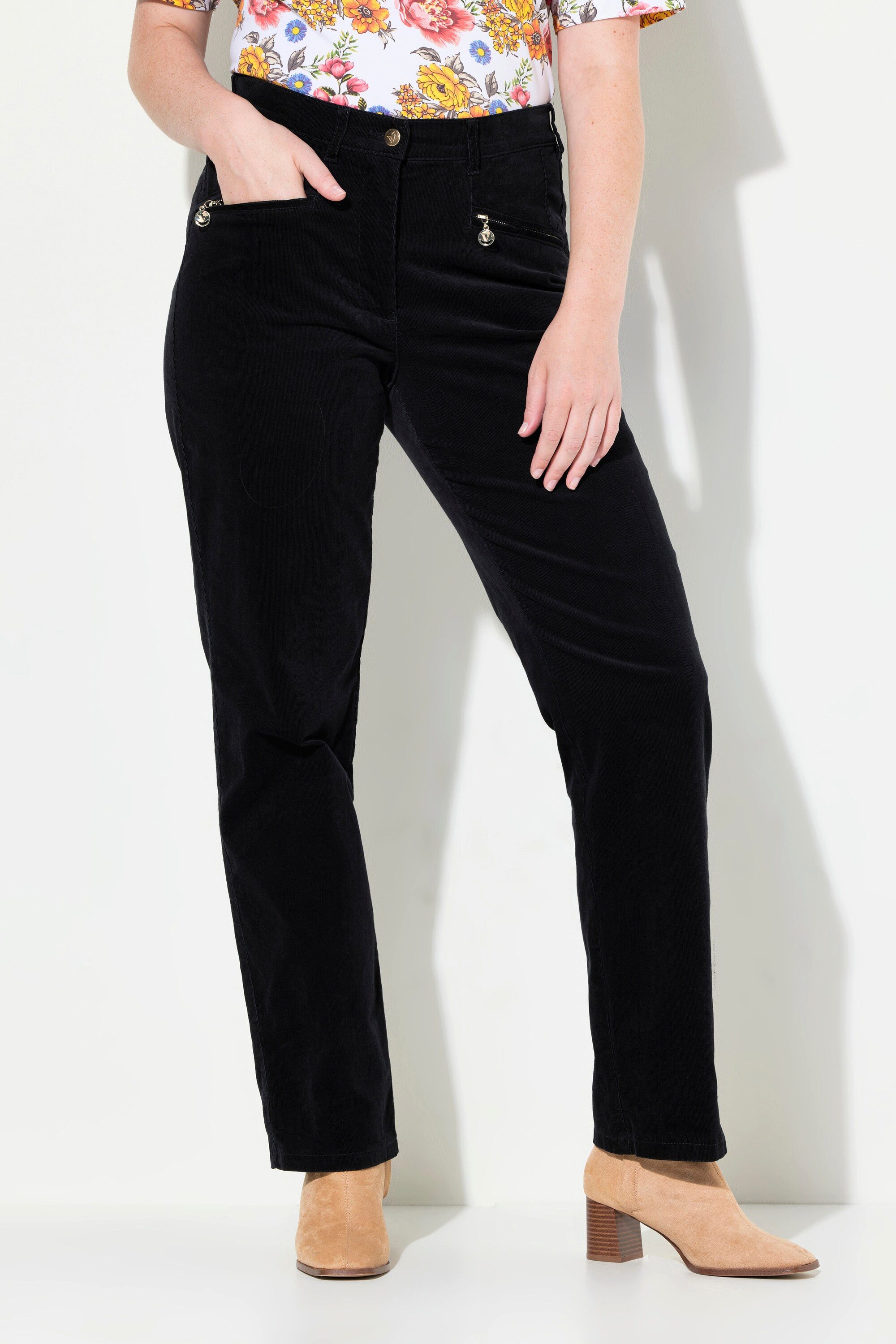 Ulla Popken Funktionshose Cordhose Mony Komfortbund günstig online kaufen