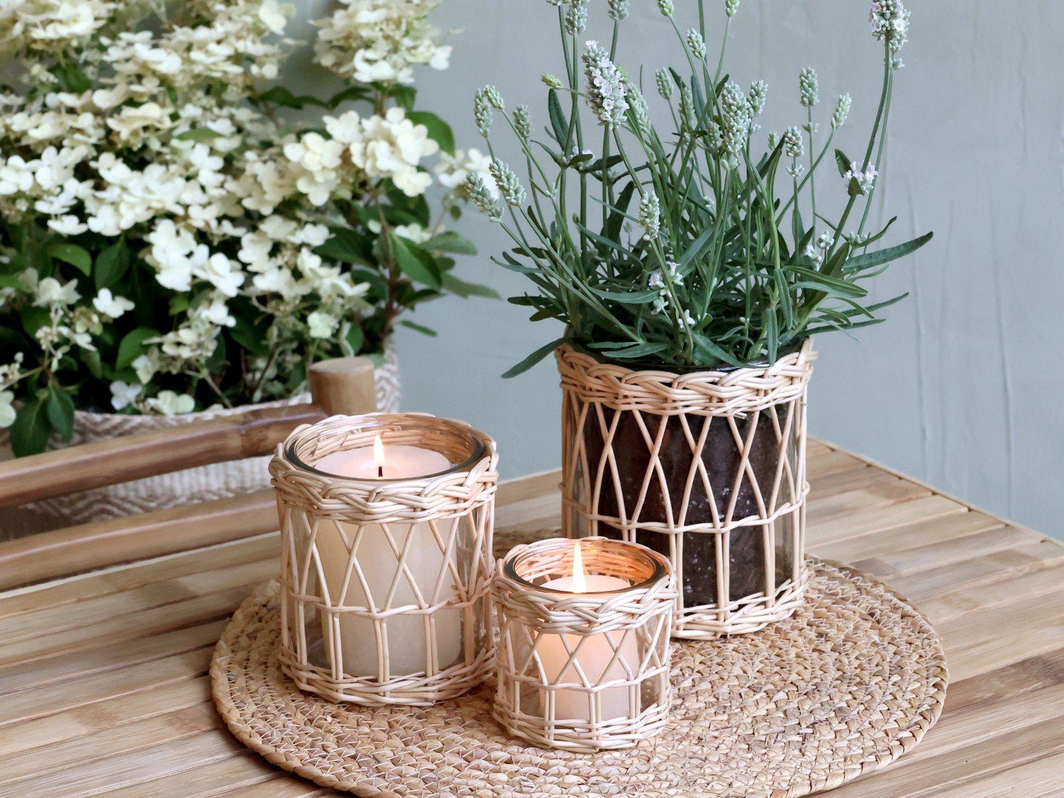 Annimuck Windlicht Chic Antique Windlicht geflochten günstig online kaufen