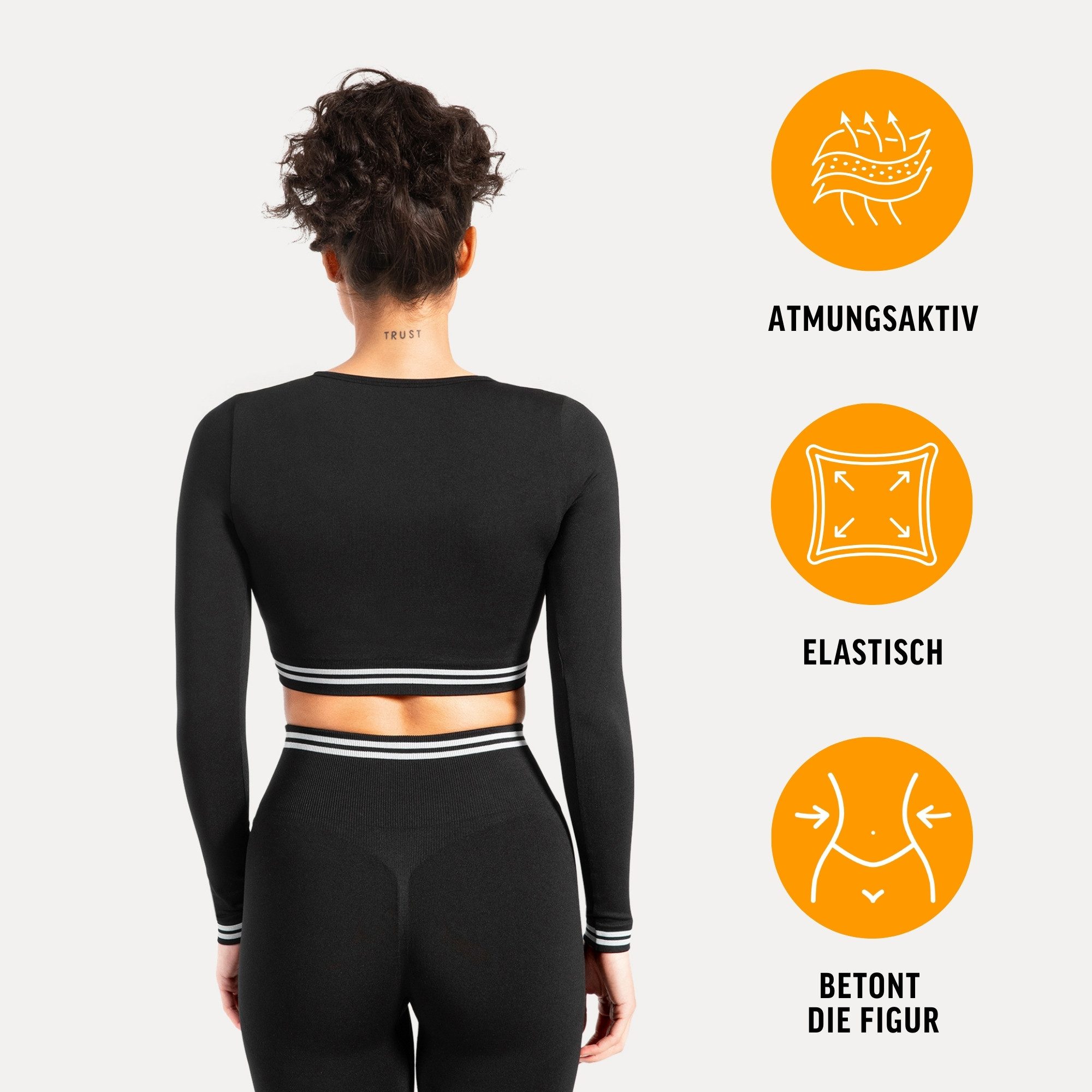 Smilodox Longsleeve Miriel, Oberteil figurbetonendes Crop Shirt Gym & Allta günstig online kaufen