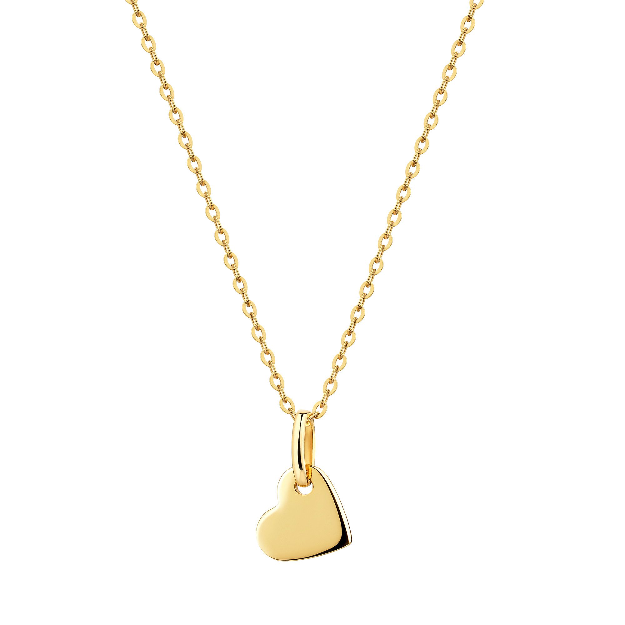 Kette mit Anhänger Schmuck Geschenk Silber 925 Halsschmuck Halskette Ankerkette Herz