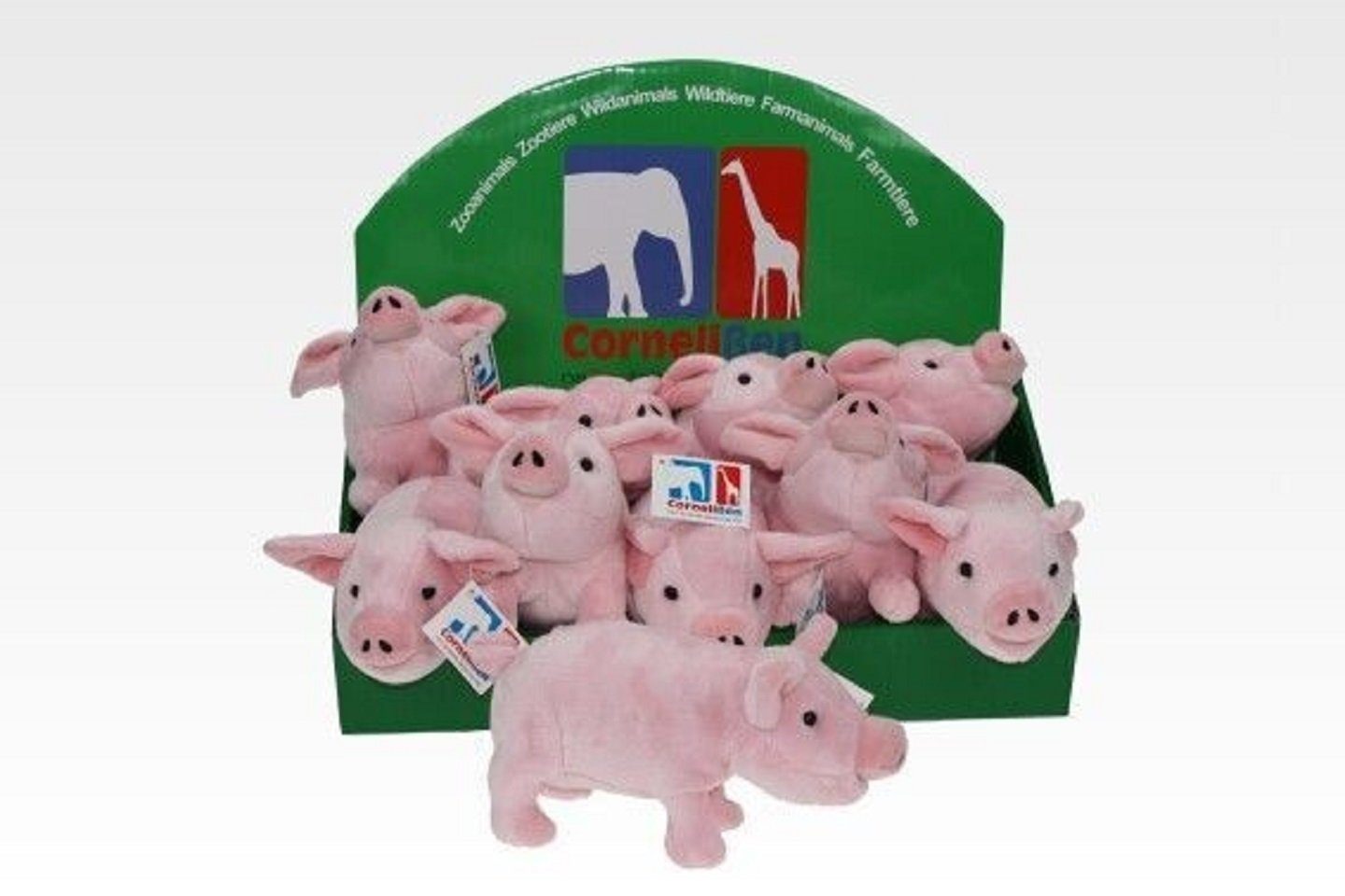 Cornelißen Plüschfigur Schwein ca. 21 cm naTierliche Geschenke Stofftier, Glücksschweinchen (1-St)
