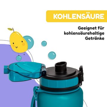 Klarstein Trinkflasche Wakaba, Kinderflasche 800 ml Kindergarten Outdoor Schule Sport