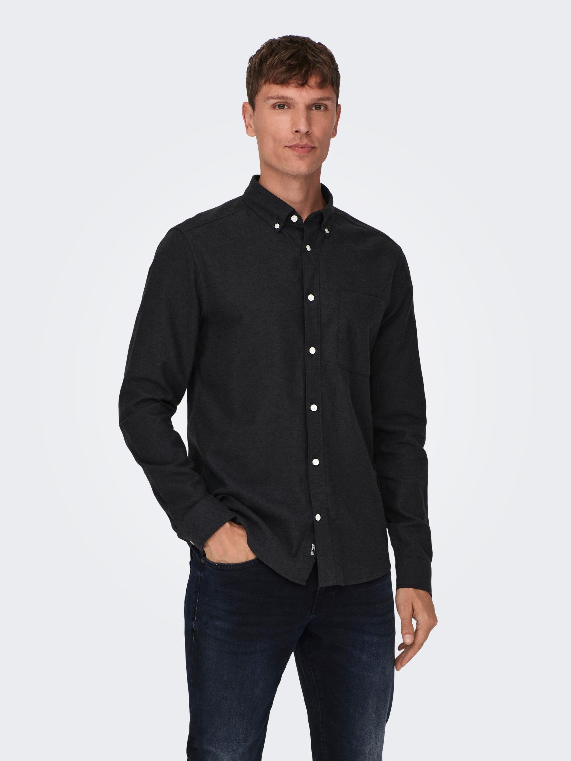 Langarmhemd ONSGUDMUND SLIM 1-PKT SOLID SHIRT NOOS