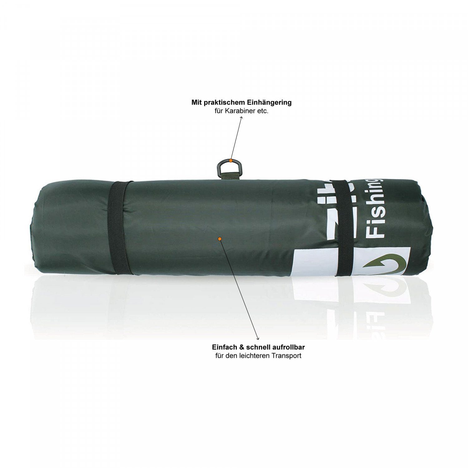 Zite Sportmatte Karpfen Angeln, Abhakmatte Aufrollbar 100x60cm