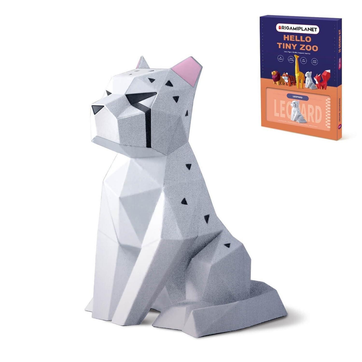 LuxusKollektion Dekokiste 3D-Origami Leopard Bastelset