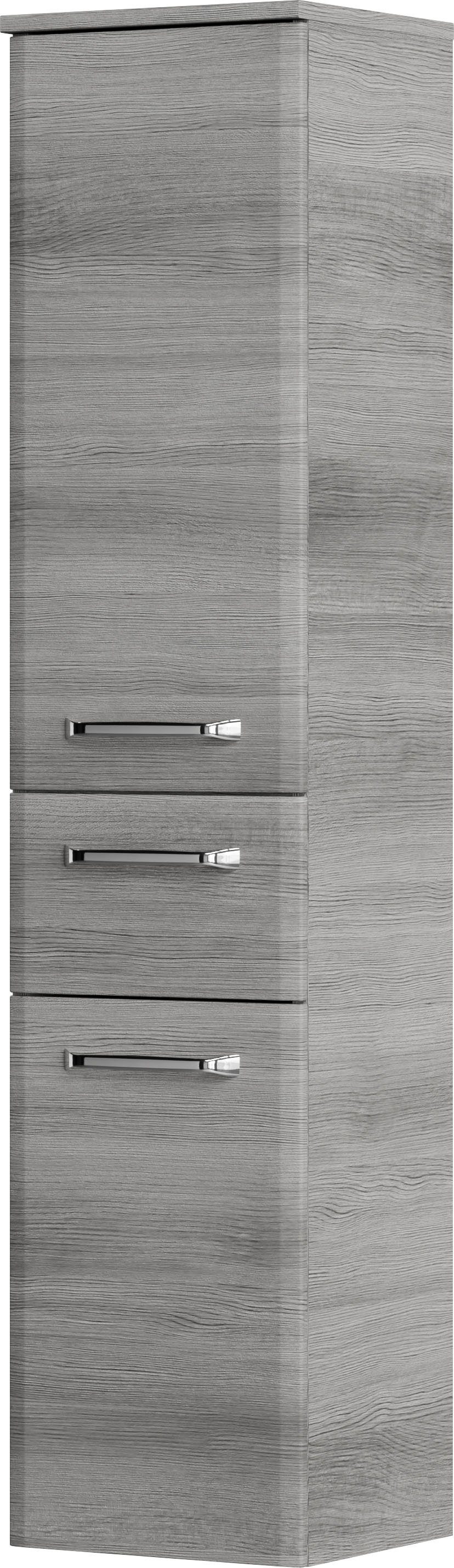 Saphir Midischrank Quickset Badschrank 30 cm breit, 2 Türen, 1 Schublade, 3 Einlegeböden Badezimmer-Midischrank inkl. Türdämpfer, Griffe in Chrom glänzend – Bild 2 von 5