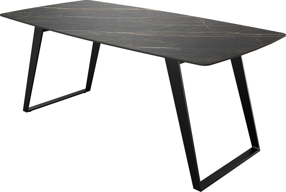 DELIFE Esstisch Edge, Bootsform Keramik Laminam® günstig online kaufen