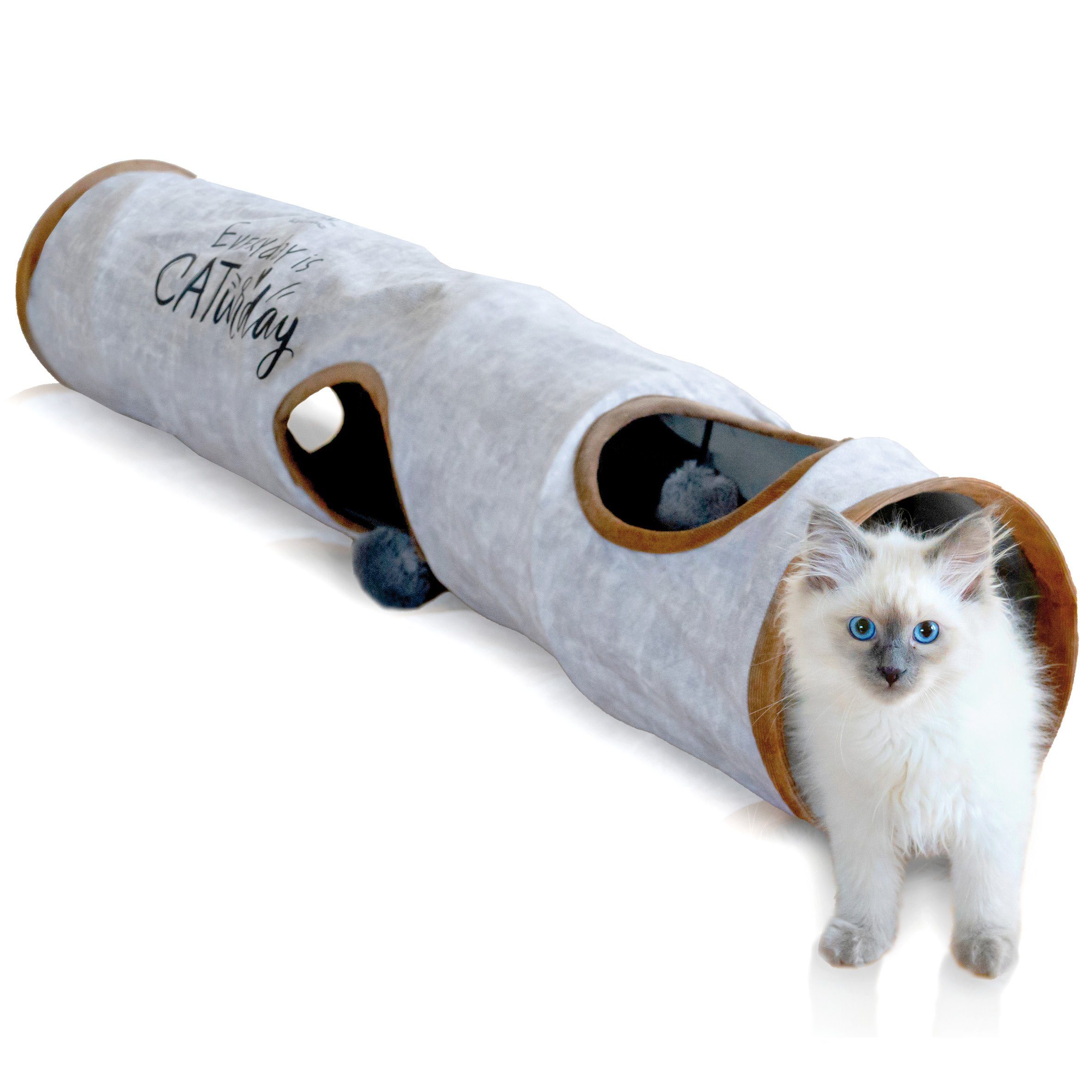 Tiertunnel KaraLuna Katzentunnel I Katzen Spieltunnel Katzenspielzeug Tunnel